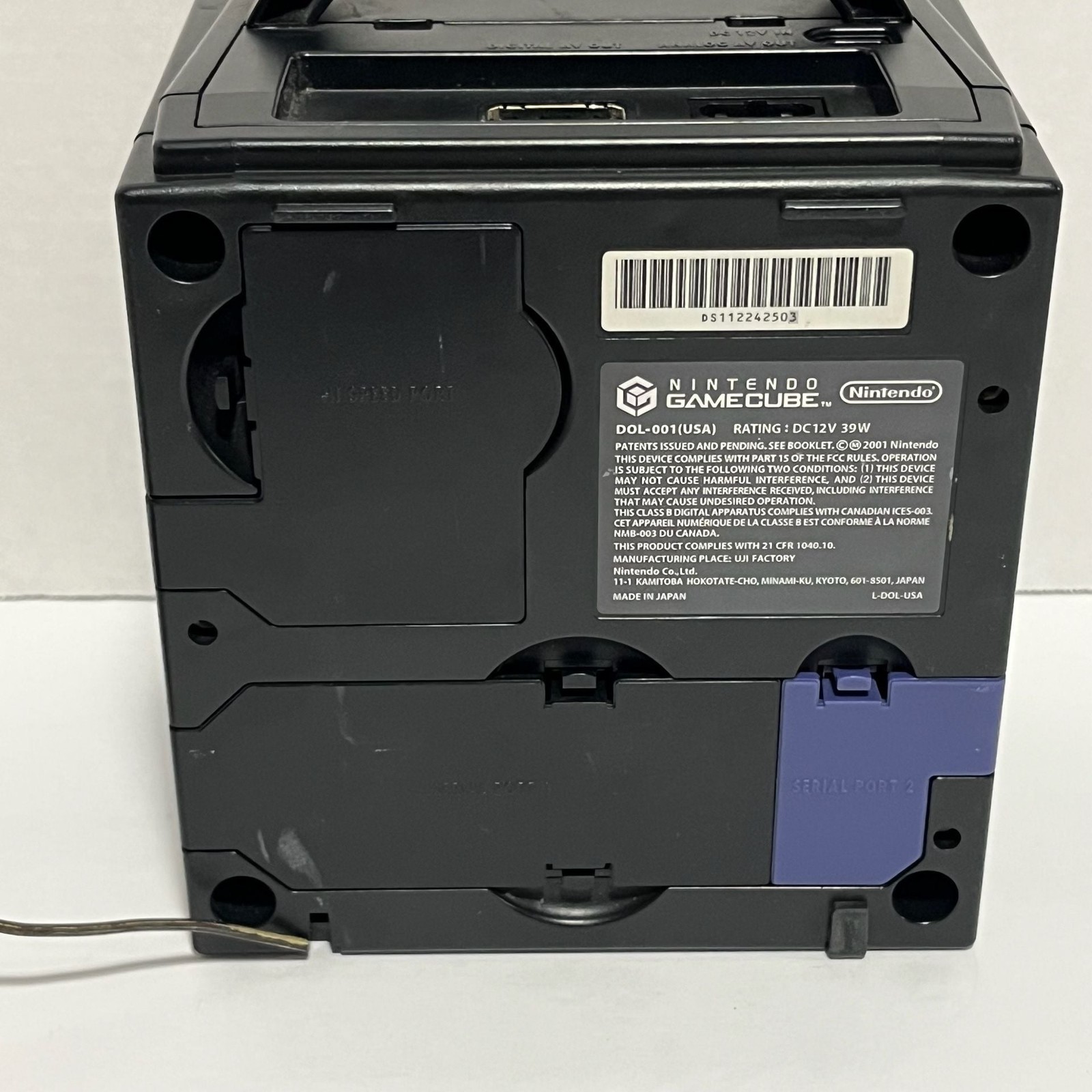 Nintendo GameCube DOL-001 Black Console Turn on Won’t Read Discs