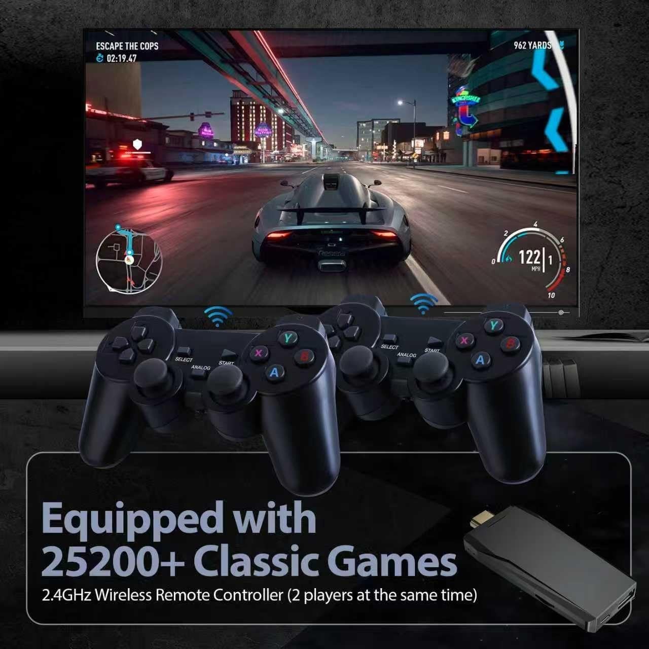 Retro Game Console, Wireless Retro Gaming Console, Plug & Play Video TV Game wit