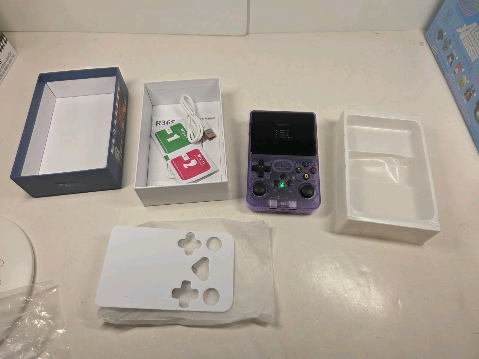 128GB, R36S Retro Handheld Game Console Video Games 128GB Consoles 20000+ Games