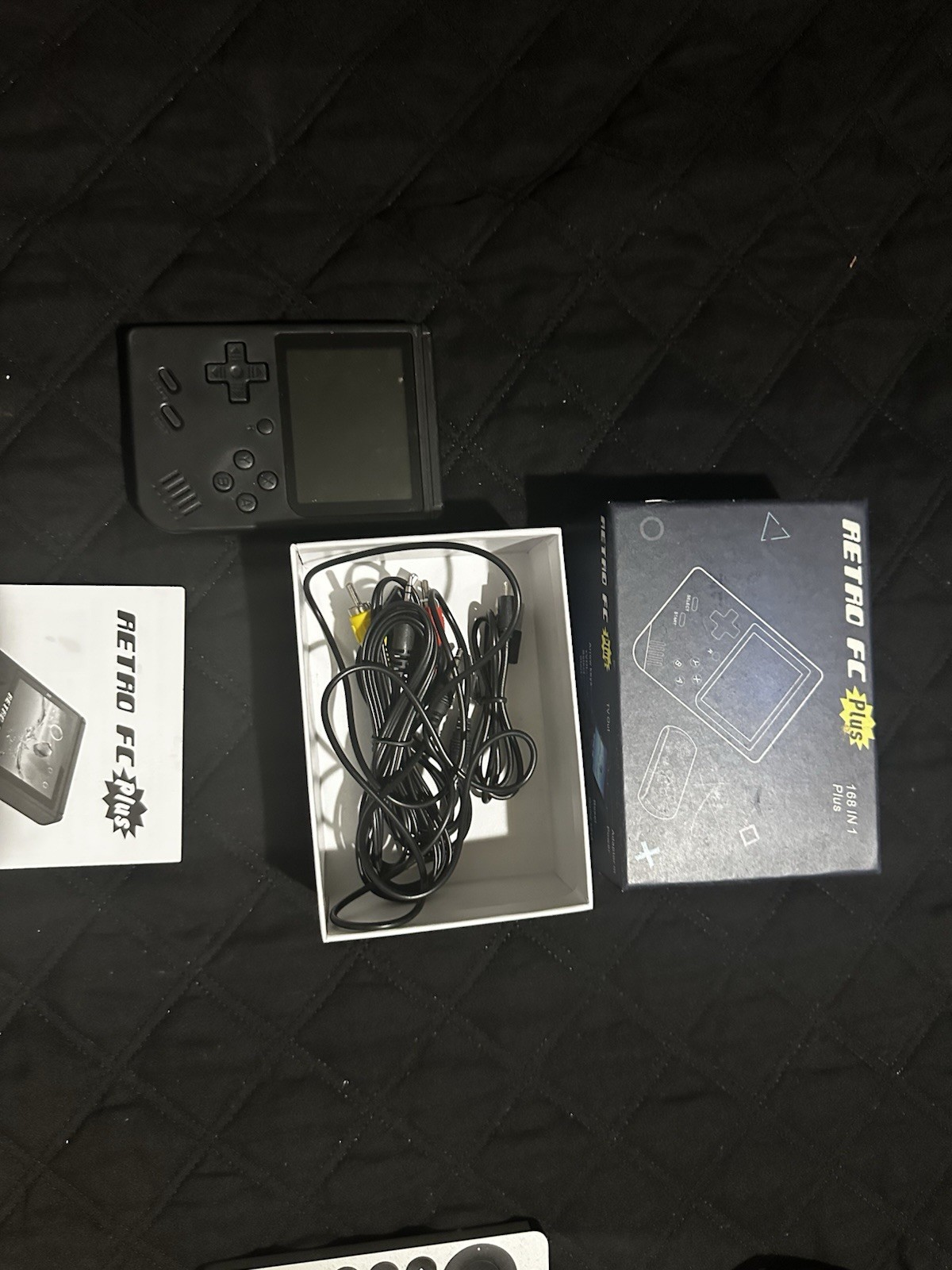 FC Plus 168 in 1 Handheld Game Console Black