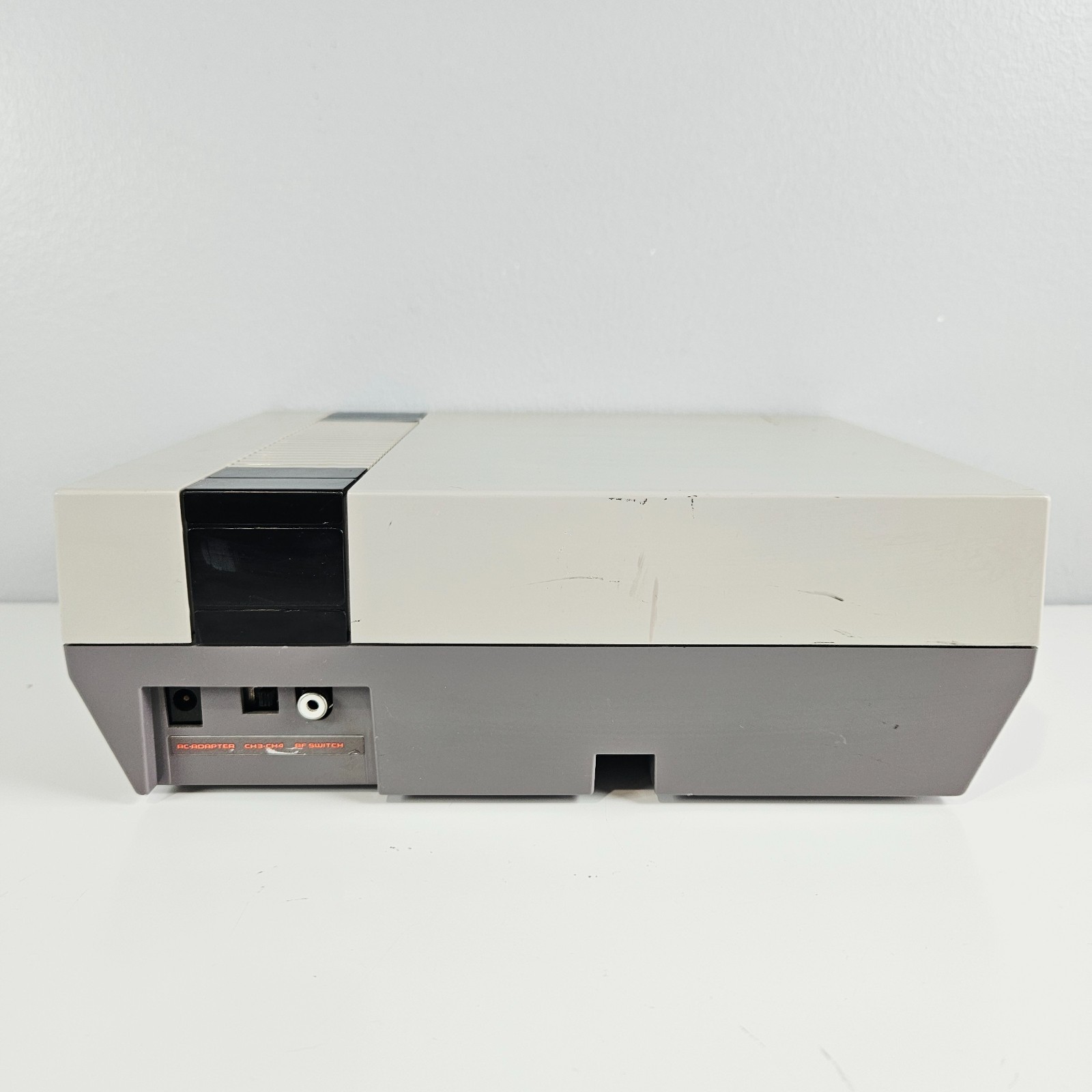 Nintendo NES Console Only • NES-001 Front Loader Tested Working Yellowing Used