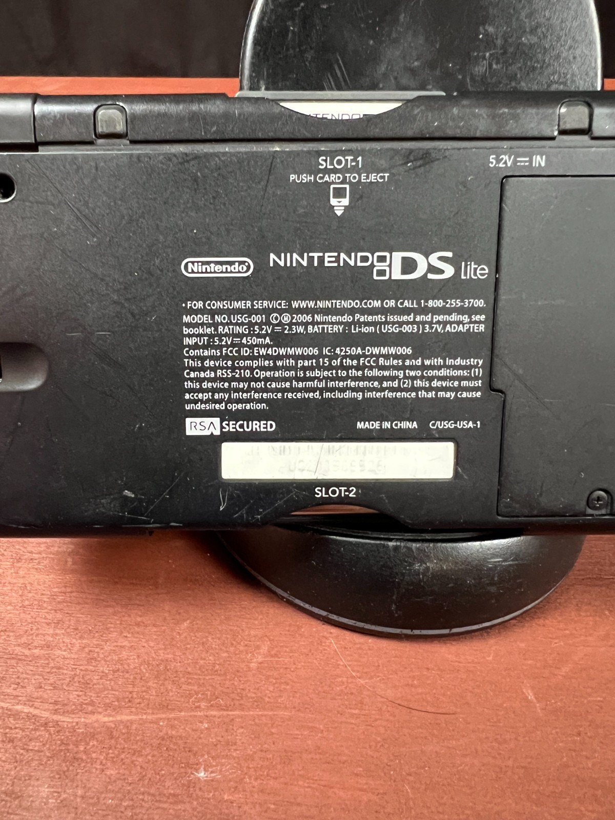 Nintendo DS Lite Handheld Game Console USG-003 Cobalt Blue Tested