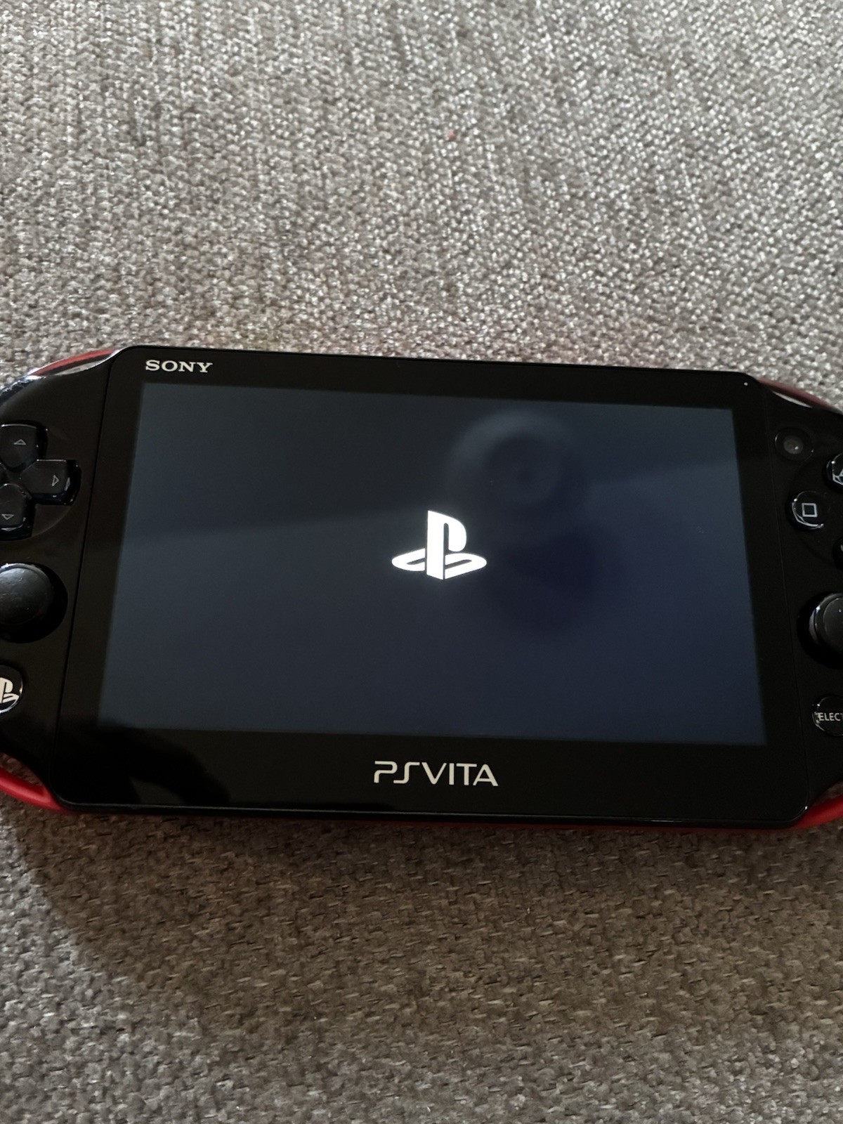 Sony PS Vita Handheld System Console Black/Red Touchscreen, Headphone Jack