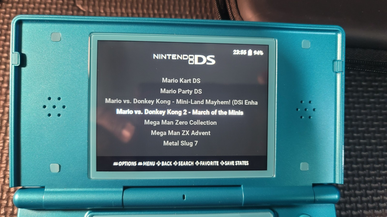 ANBERNIC RGDS ((ROCKNIX OS) 64GB GAME CARD (TURQUOISE BLUE) WITH CASE (GXRG)