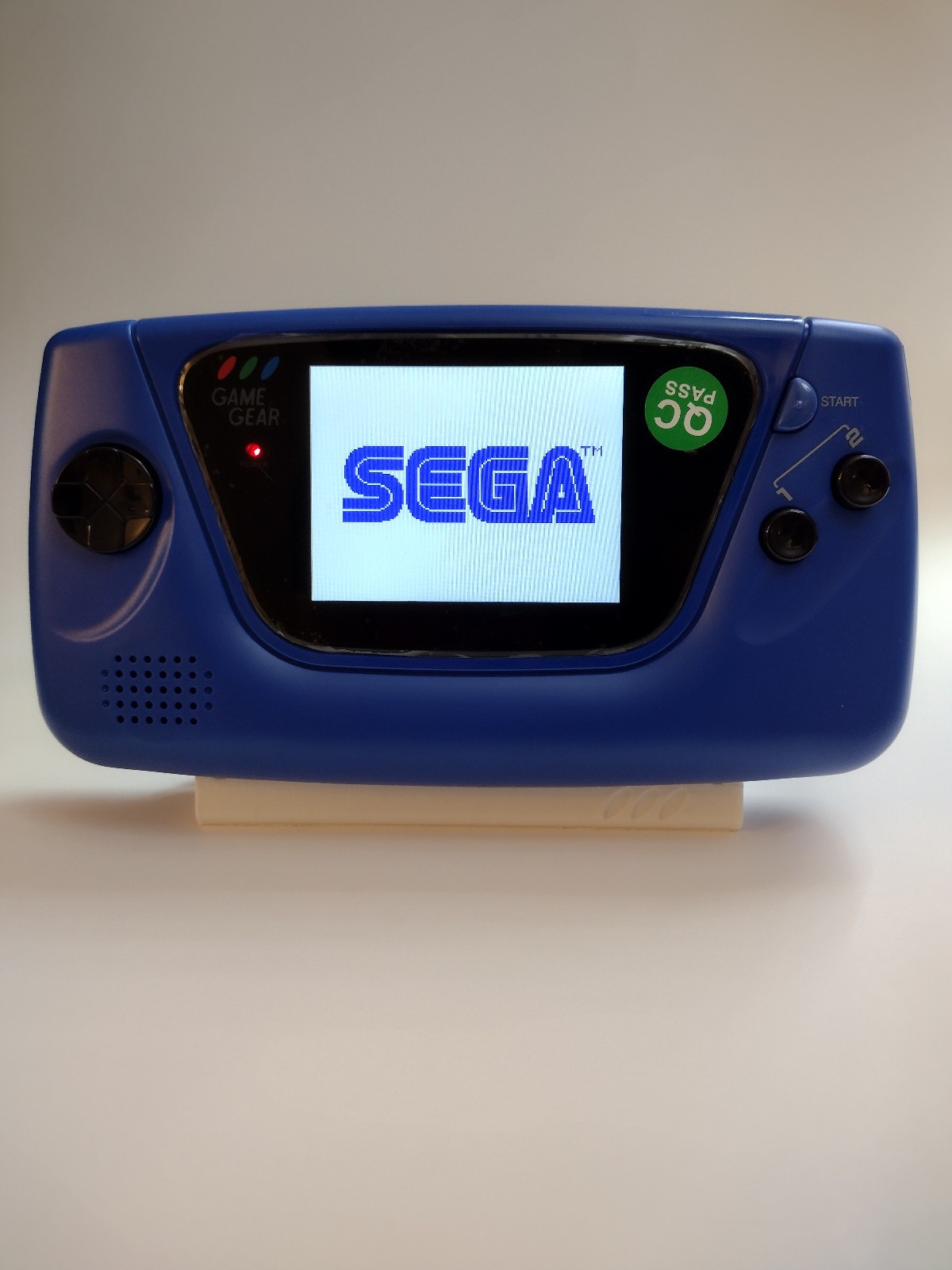 SEGA Game Gear Console – Blue, recapped, new IPS LCD, new shell and buttons