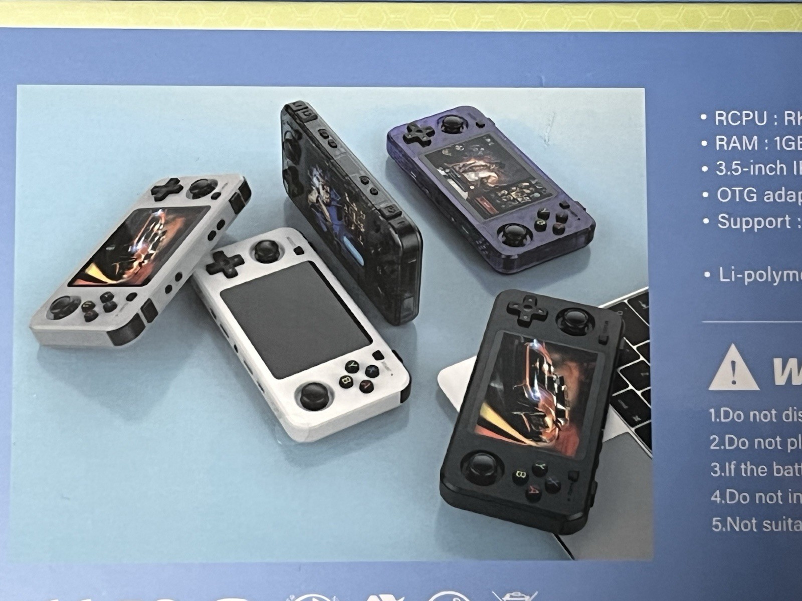 R36H Retro Portable Handheld Video Game Console – Upgraded R36S 20k Games Purple