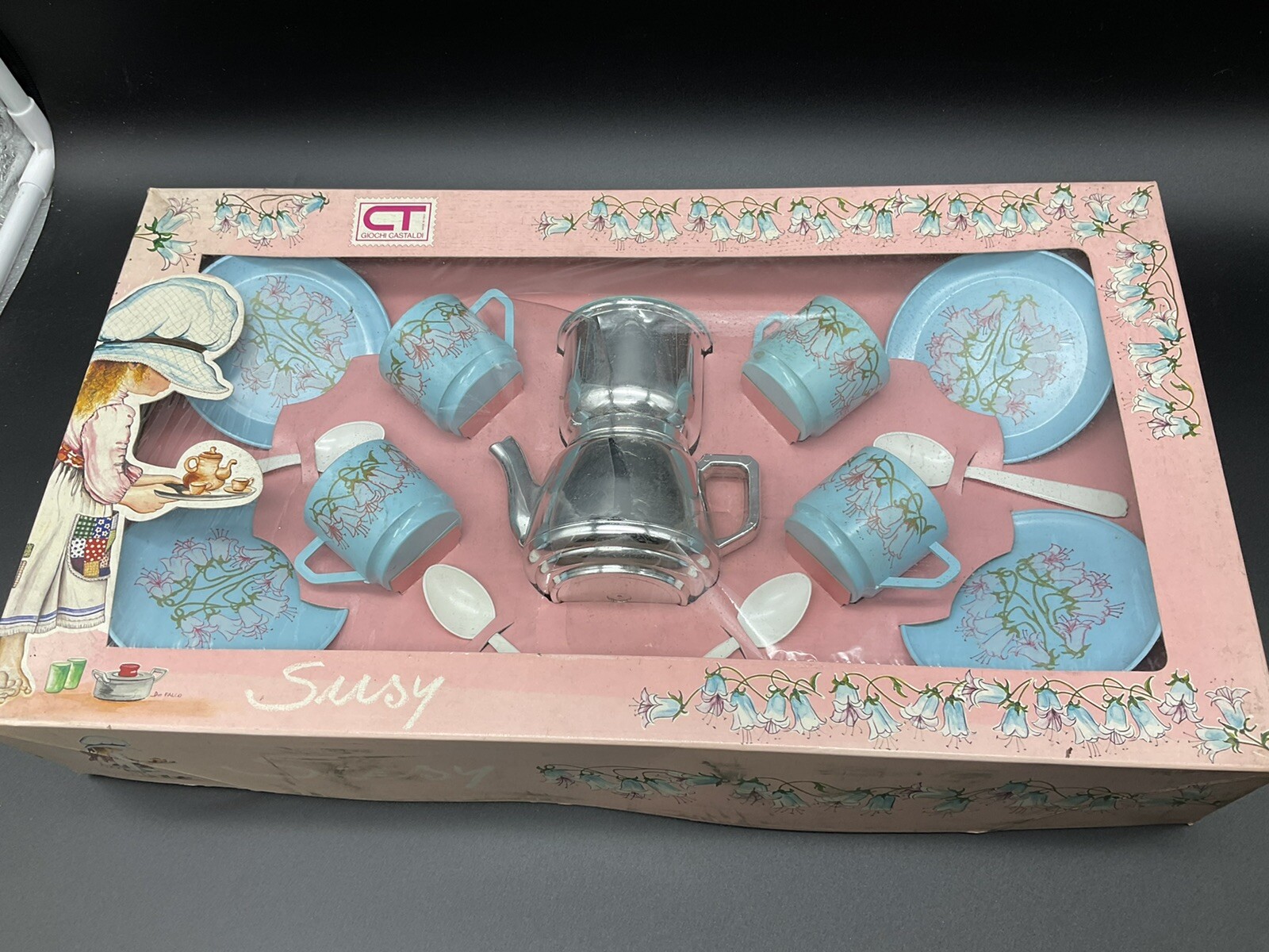 80s VINTAGE# SUSY HOLLIE HOBBIE COFFEE COFFEE COFFEE COFFEE SET’ #NIB RARE [LV]