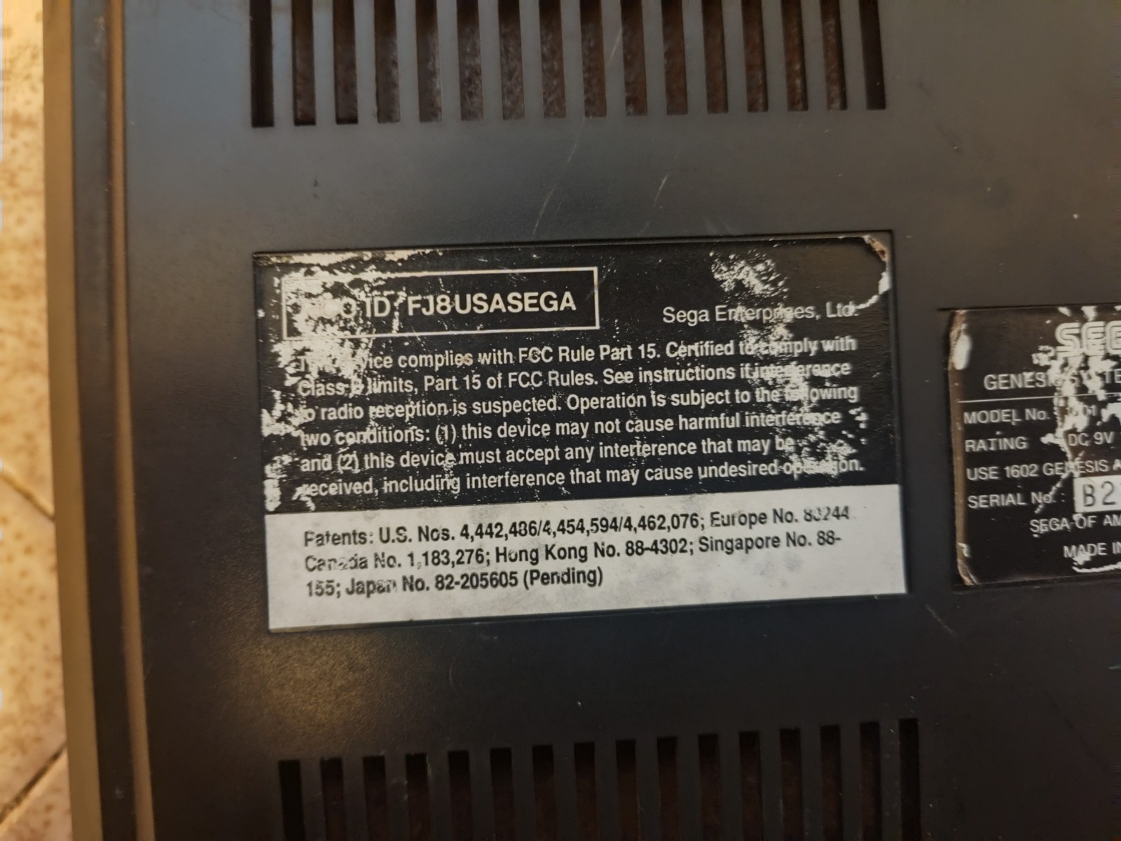 Sega Genesis Model 1 (1601) Console Only Untested Sold AS IS Parts Repair