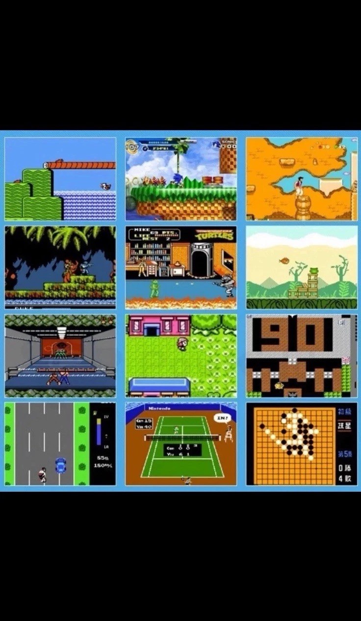 500 Classic Games Retro Handheld Console 3” LCD – TV -super mario– Rechargeable-