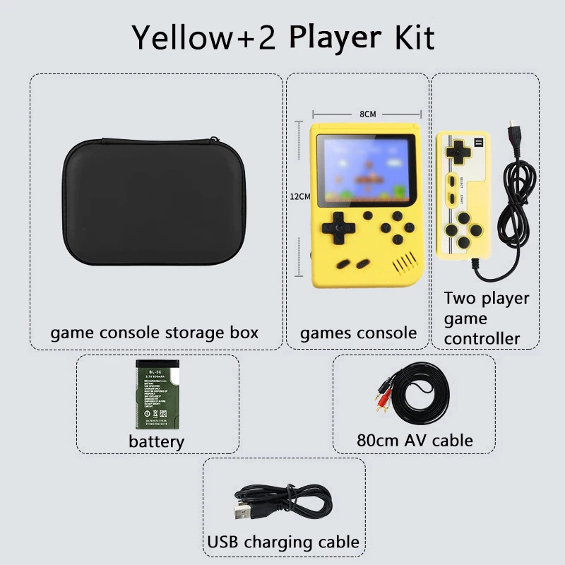 Built-in 500+ Classic arcade retro games Console for TV 5 inch Video Game Handhe