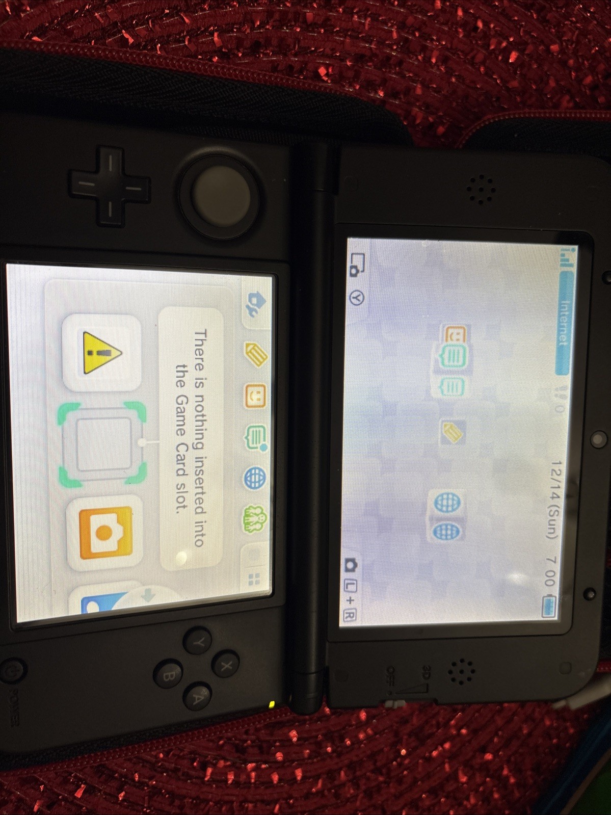 Nintendo 3DS XL Portable Gaming Console – Red and Black