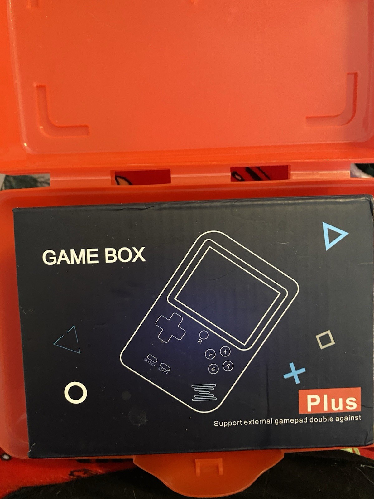 Gamebox Game Box Plus Blue Handheld System USB-A RCA Support External Gamepad