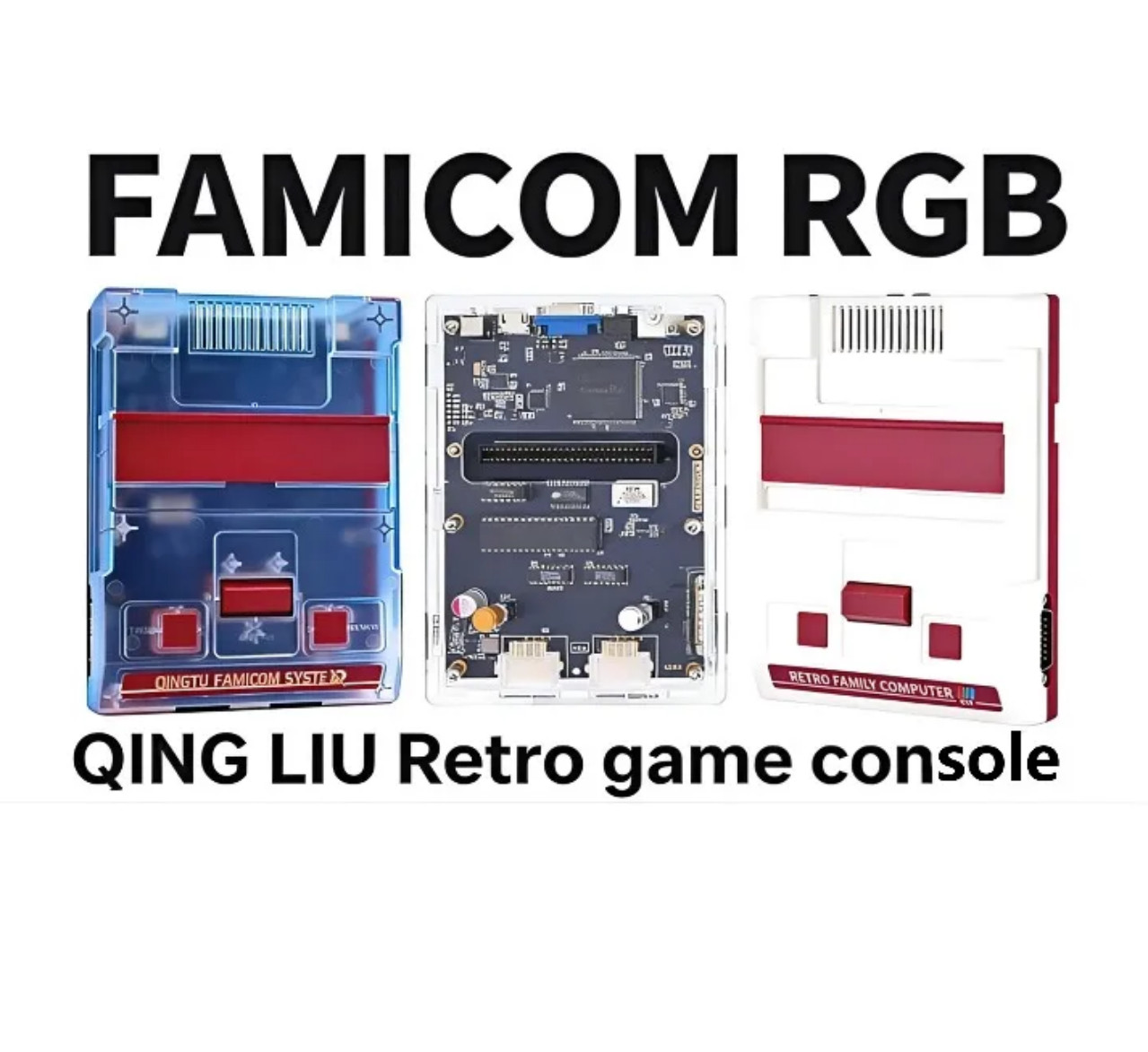 FC NES Famicom RGB Game Console HDMI AV S-Video VGA Supports DENDY