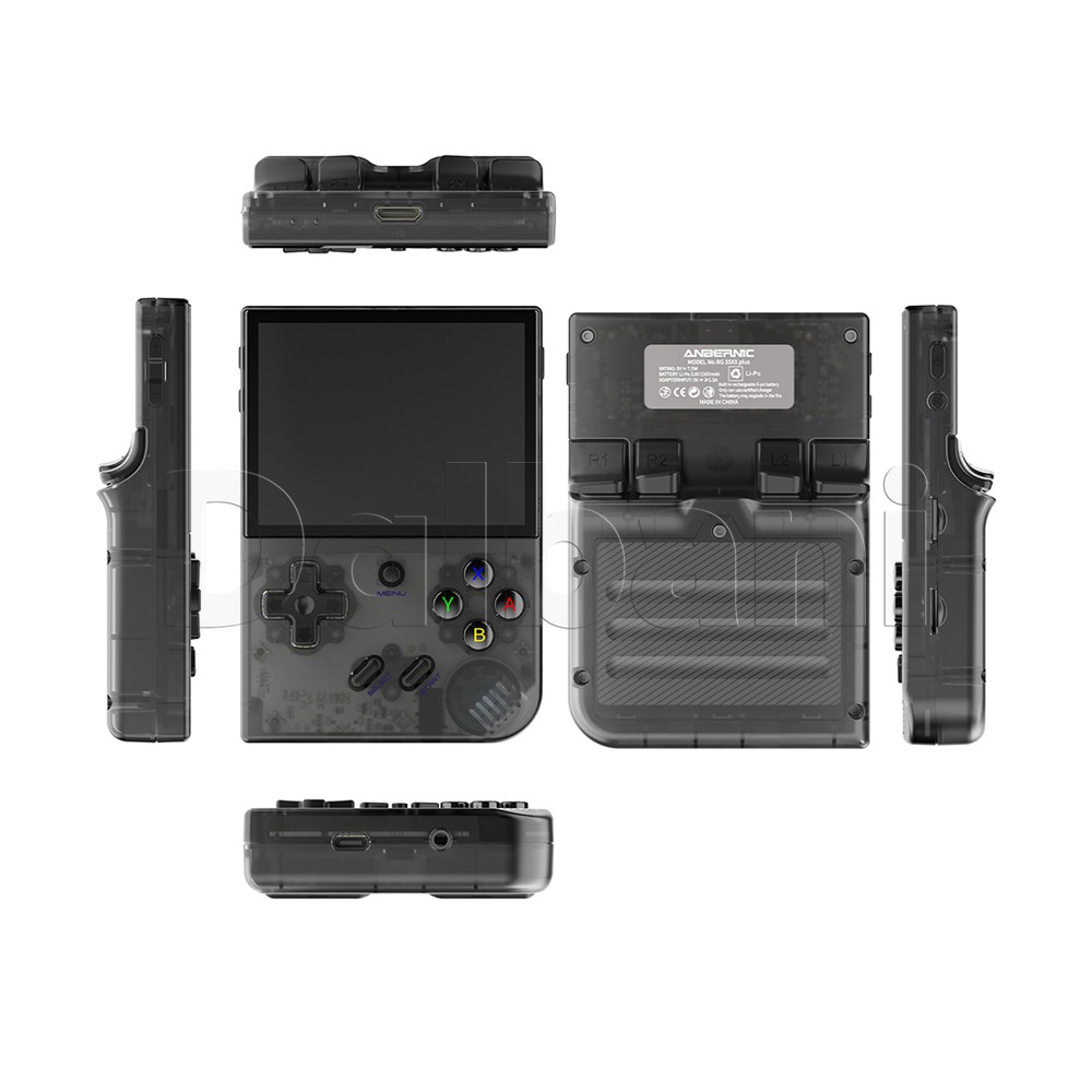 RG35XX Plus Anbernic Black Retro Game Console 3300mAh Linux System