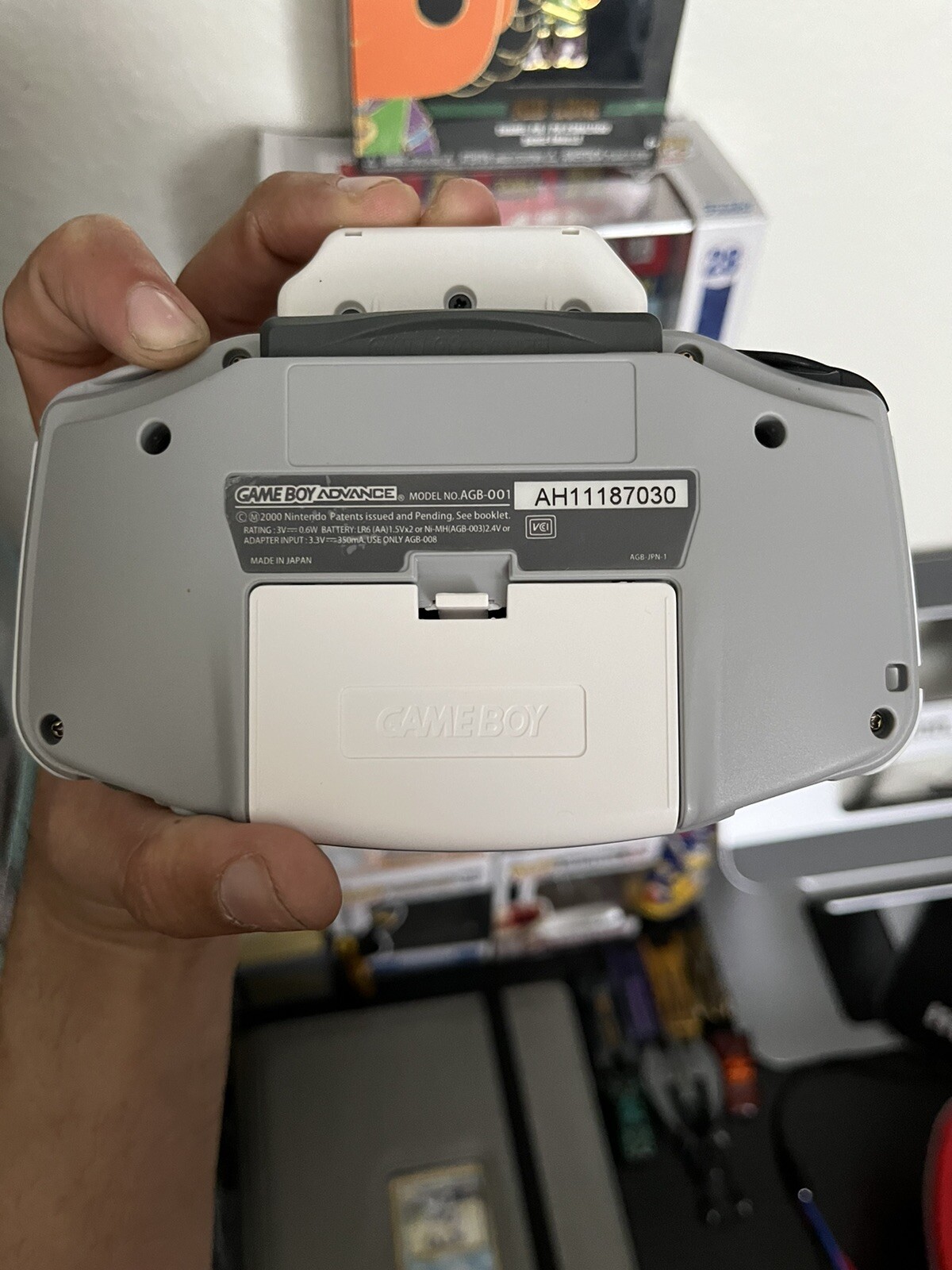 Nintendo Gameboy Advance Console Gray/Black/White Body RE-SHELL RE-WORK RE-DONE