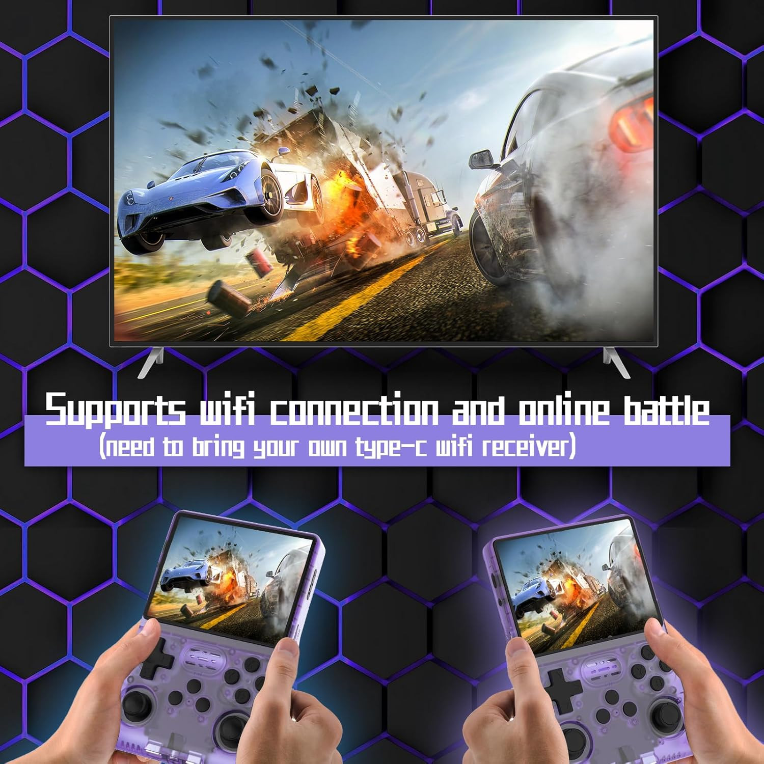 【30000 in 1】 R40S PRO Handheld Game Console 3.5 Inch IPS Screen Mini Retro Conso