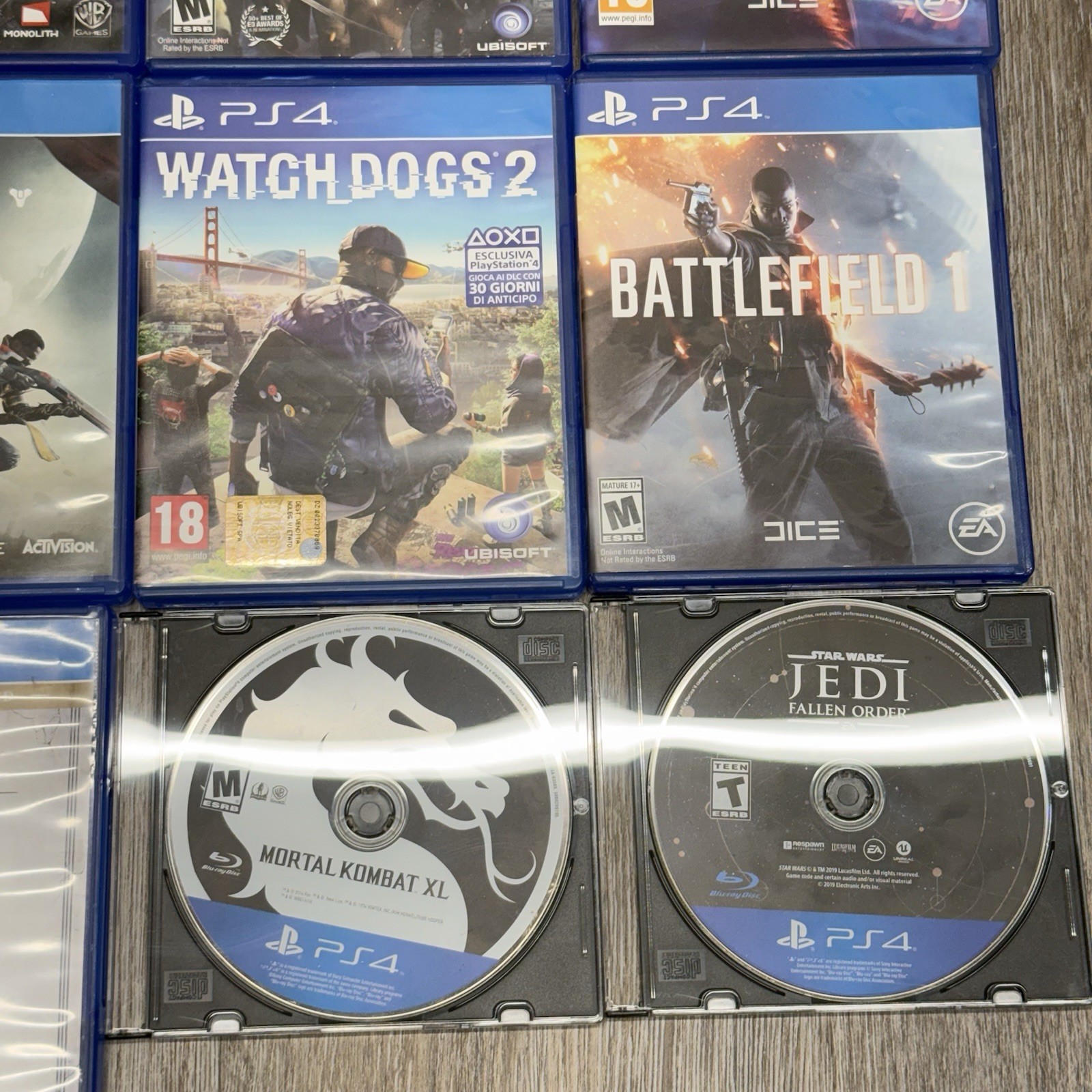 Sony PlayStation 4 PS4 500GB Black Console Bundle 20 Games 2x Controllers HDMI
