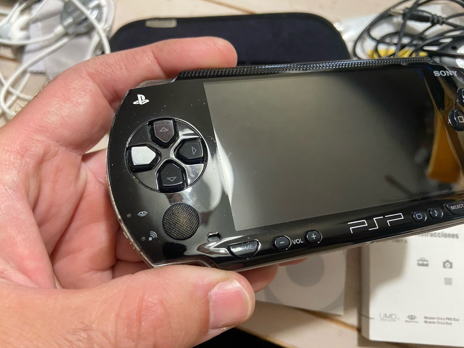 Sony PSP 1001 Console System W/ Box & Paperwork Etc NEW BATTERY Adult Owned