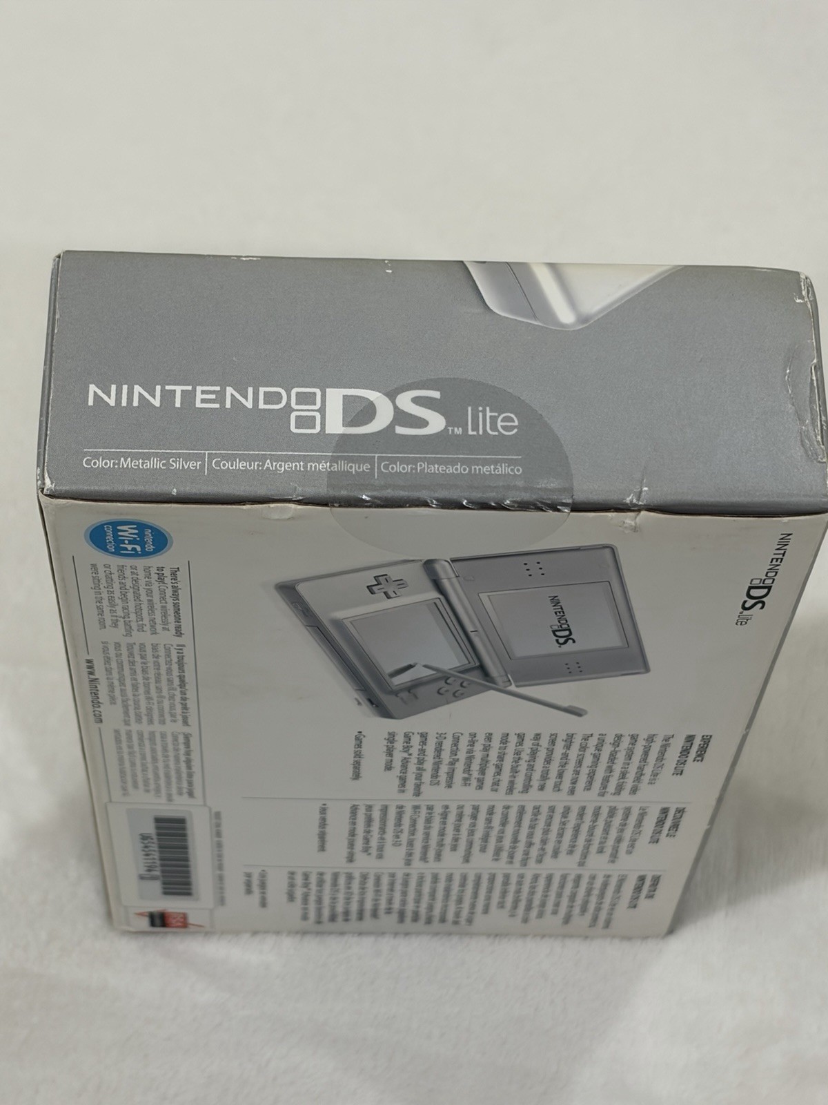 Nintendo DS Lite Metallic Silver Handheld System Brand New Factory Sealed