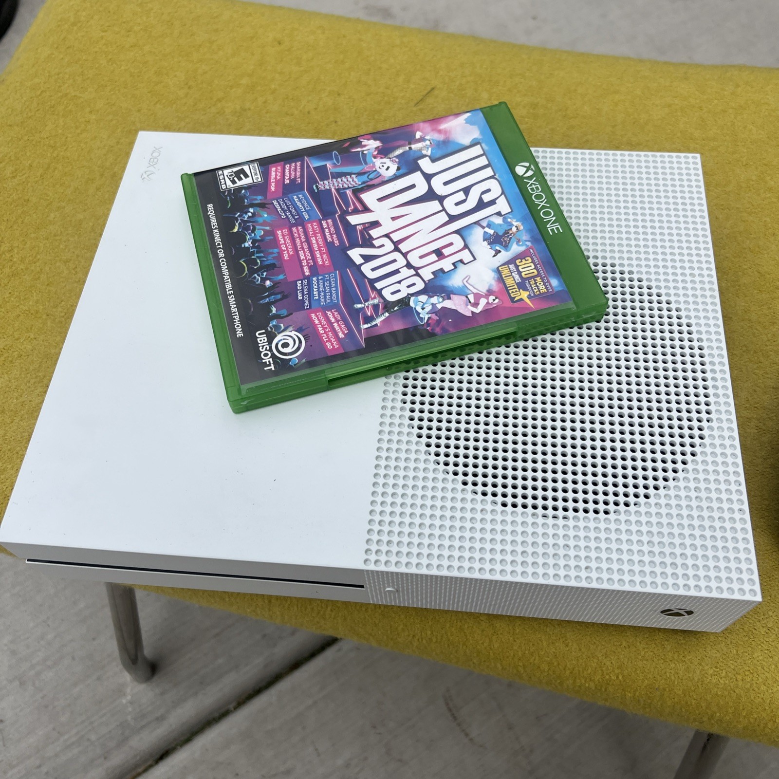 Microsoft Xbox One S Console White 1TB with Cords and Naruto Storm 4 Pre-Owned