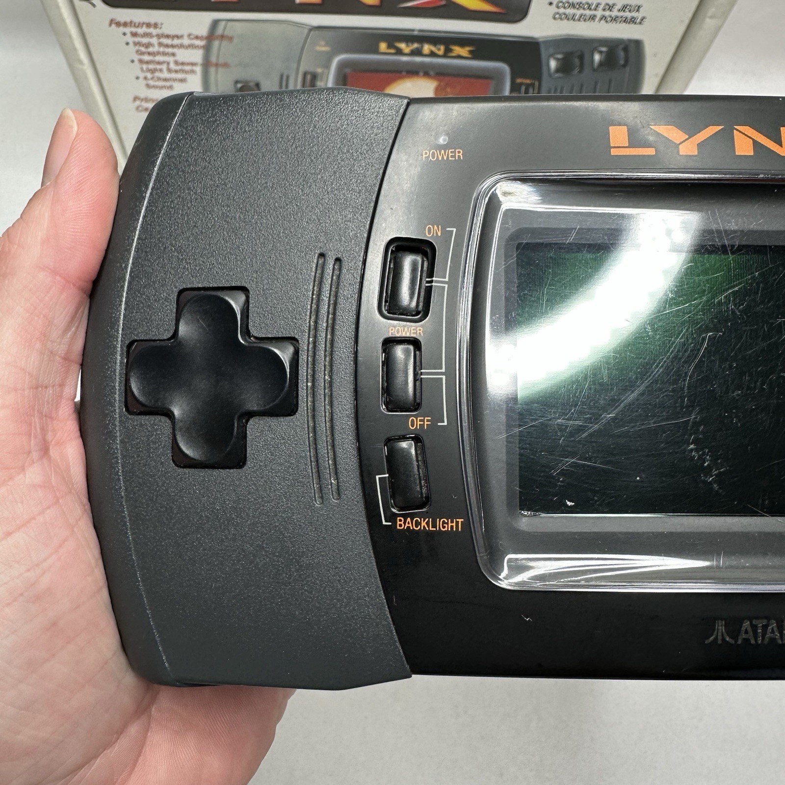 Atari Lynx Gaming System with Original Box Tested and 11 Games Power Cord READ