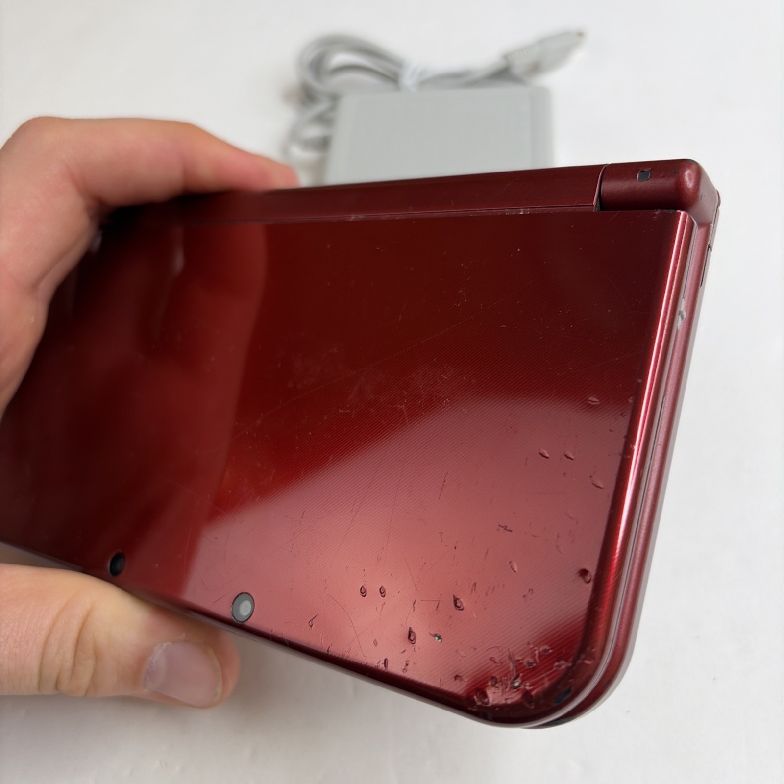 New Nintendo 3DS XL Red Console US Model – Tested! Top IPS W Charger Stylus
