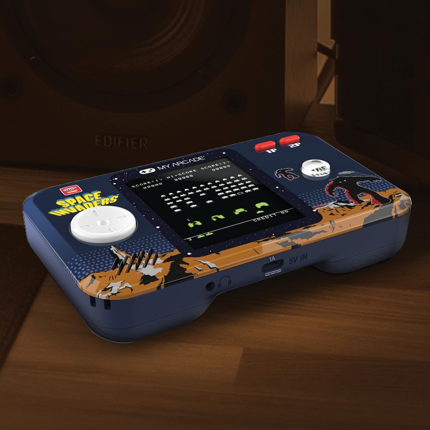 Space Invaders Pocket Player Pro: Portable Retro Console with 2.75″ Display