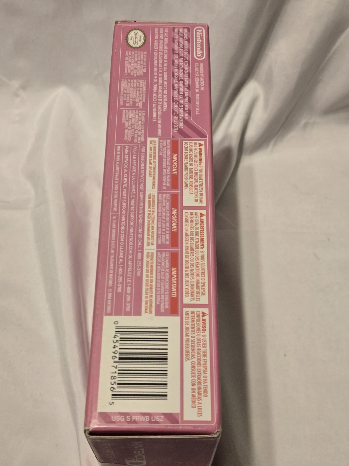 Nintendo Ds Lite Susan G. Komen Special Edition Matching Serial RARE