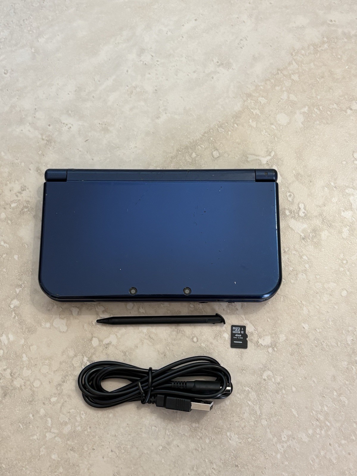 New Nintendo 3DS LL XL Metallic Blue Region Free USA Seller Very Good Condition
