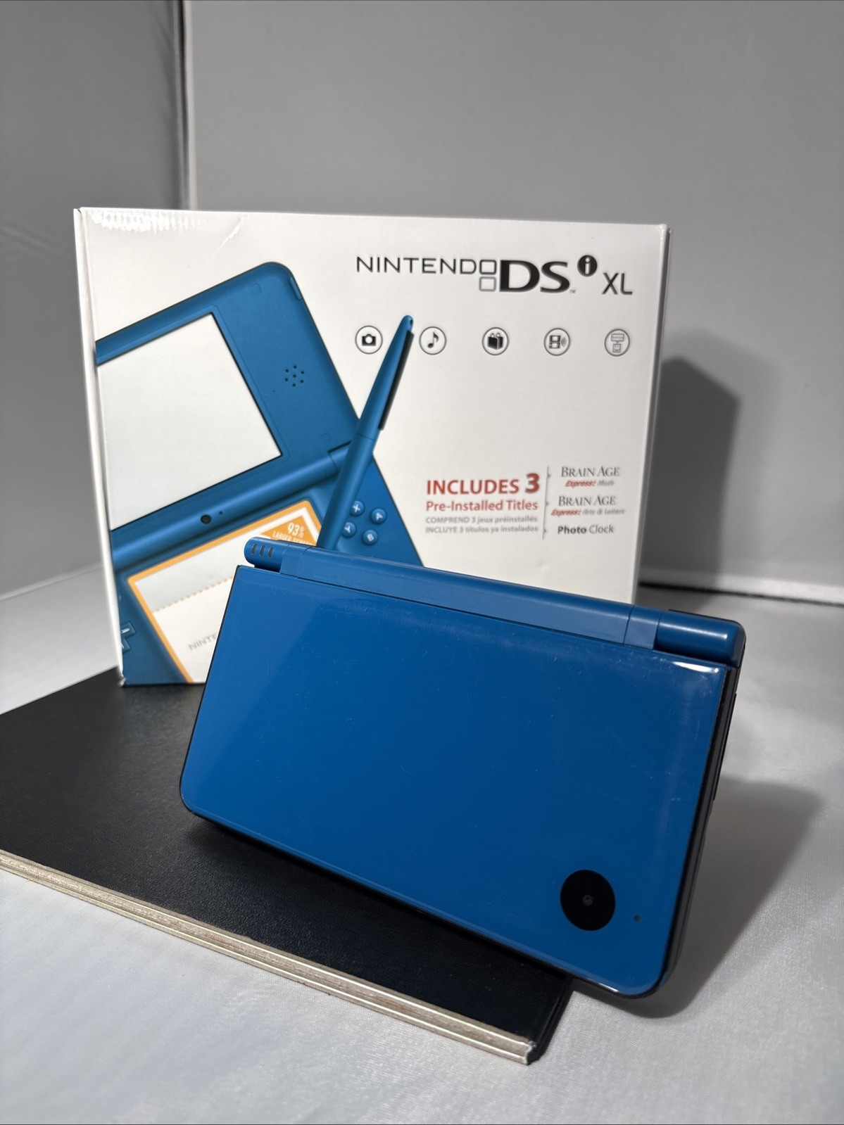 Nintendo DSi XL (Midnight Blue) CIB No Stylus