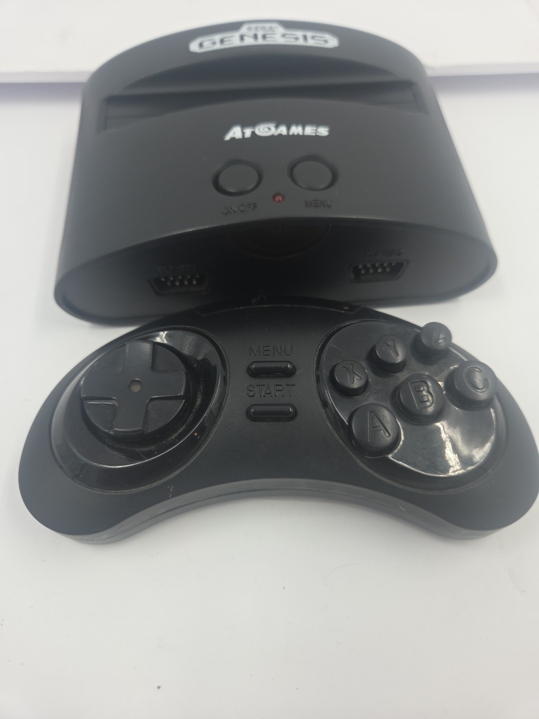AtGames Sega Genesis Classic Console Built-In Games Plug Play Tested Working USA