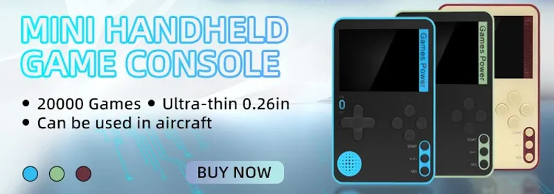 Handheld Game Console 500 Classic Games LCD Portable Retro Video Mini Game