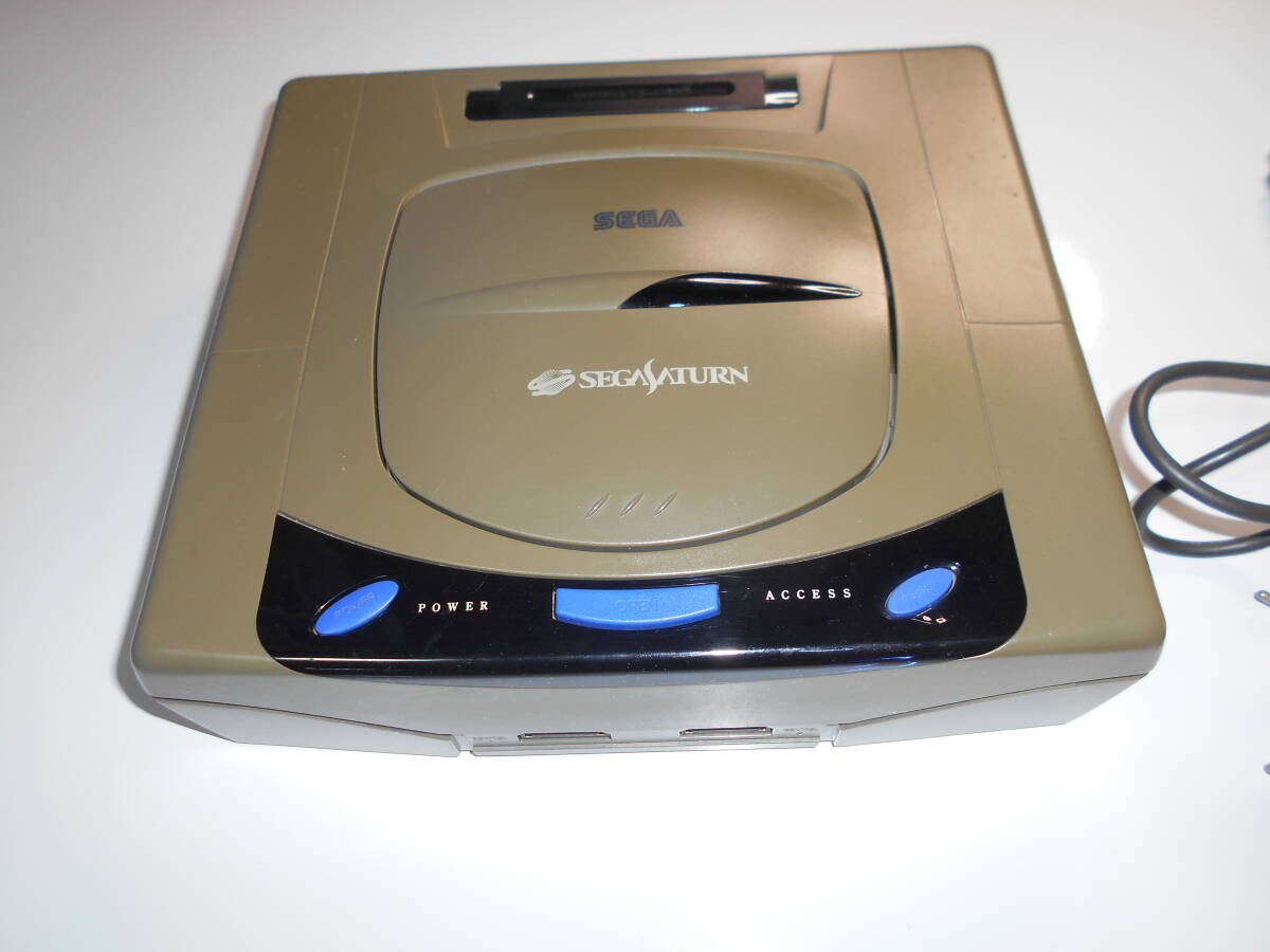 Sega Saturn HST-3210 Mist Gray Console System Japan NTSC-J Tested Cleaned Exc
