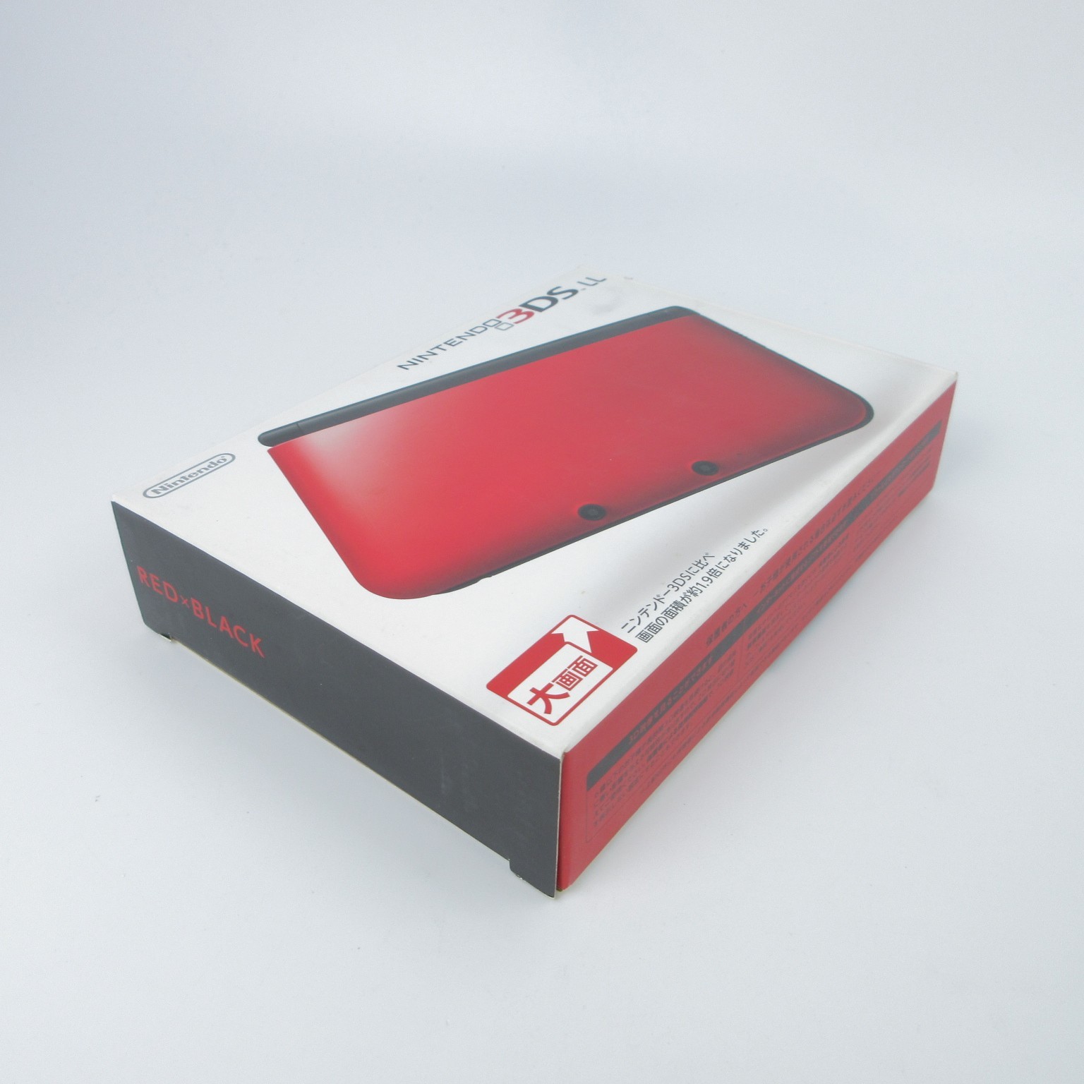 【Excellent】Nintendo 3DS LL XL Red x Black Console Japanese Edition #Arr0131/01