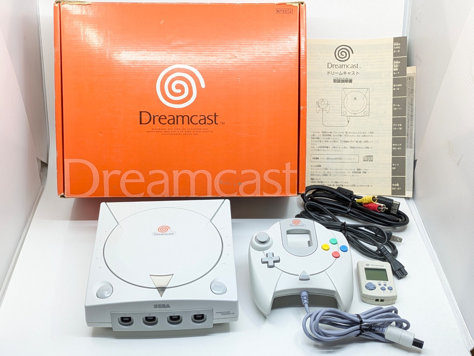 SEGA Dreamcast HKT-3000 Console Controller Boxed NTSC-J Japan Tested Working