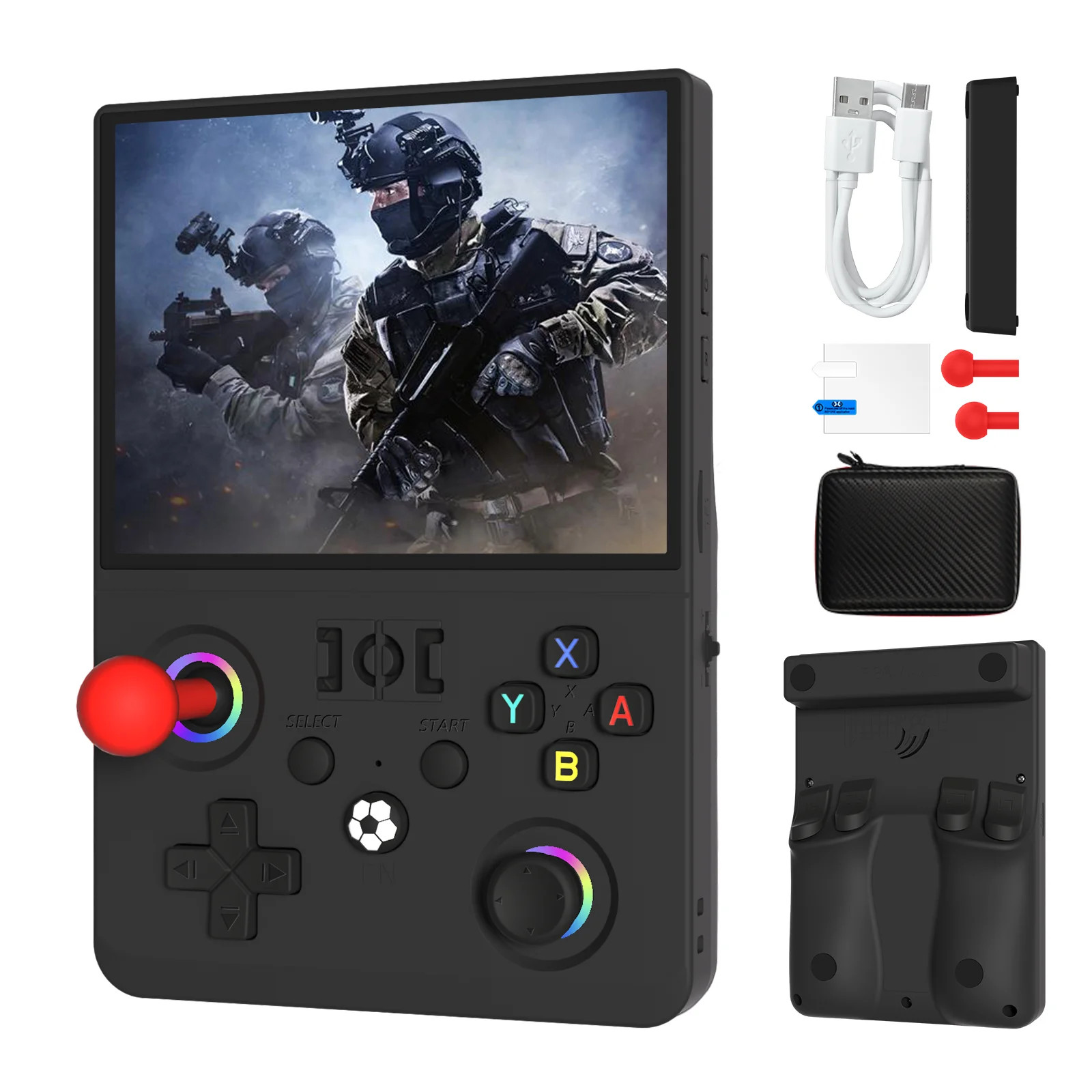 2026 Upgraded R36MAX2 Retro Handheld Game Console 4.5 Inch HD Screen 1024*768 Op