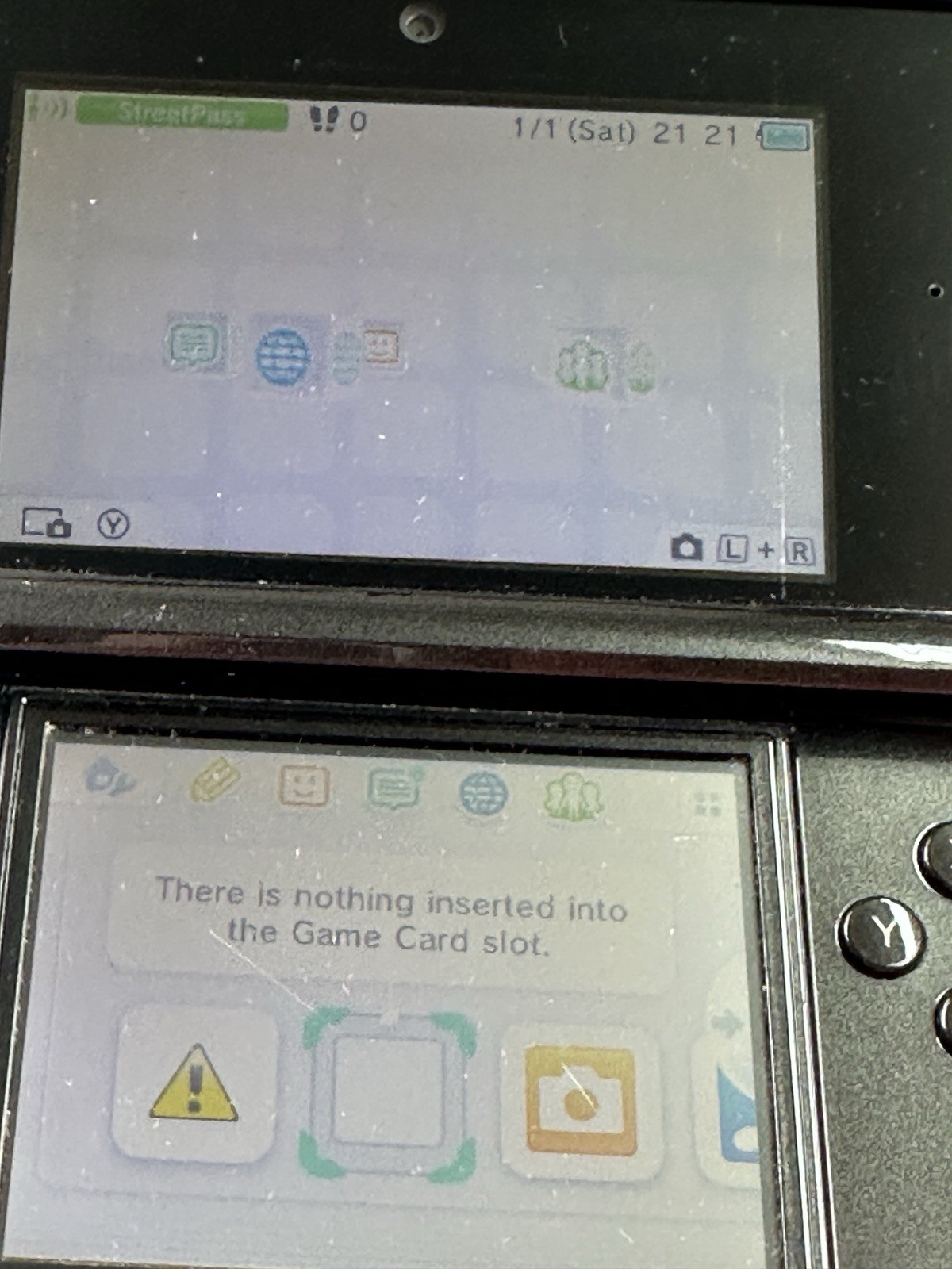 Nintendo 3DS Handheld Console Black CTR-001 (USA) W charger and stand READ