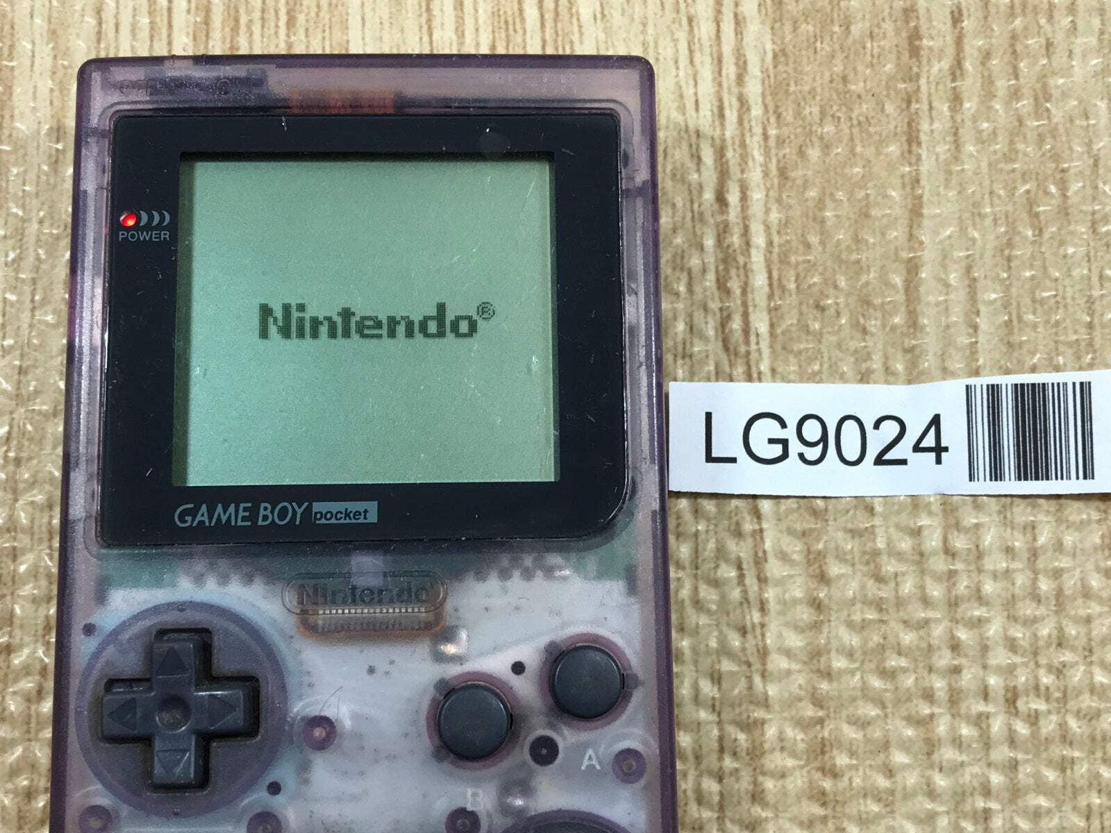 GameBoy Pocket Clear Purple Console Nintendo Japan – Tested Working LG9024