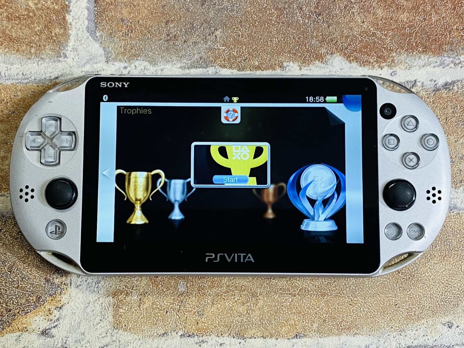 SONY PS Vita PCH-2000 SILVER Japan PlayStation Charger 8GB Case Mine Craft DDP