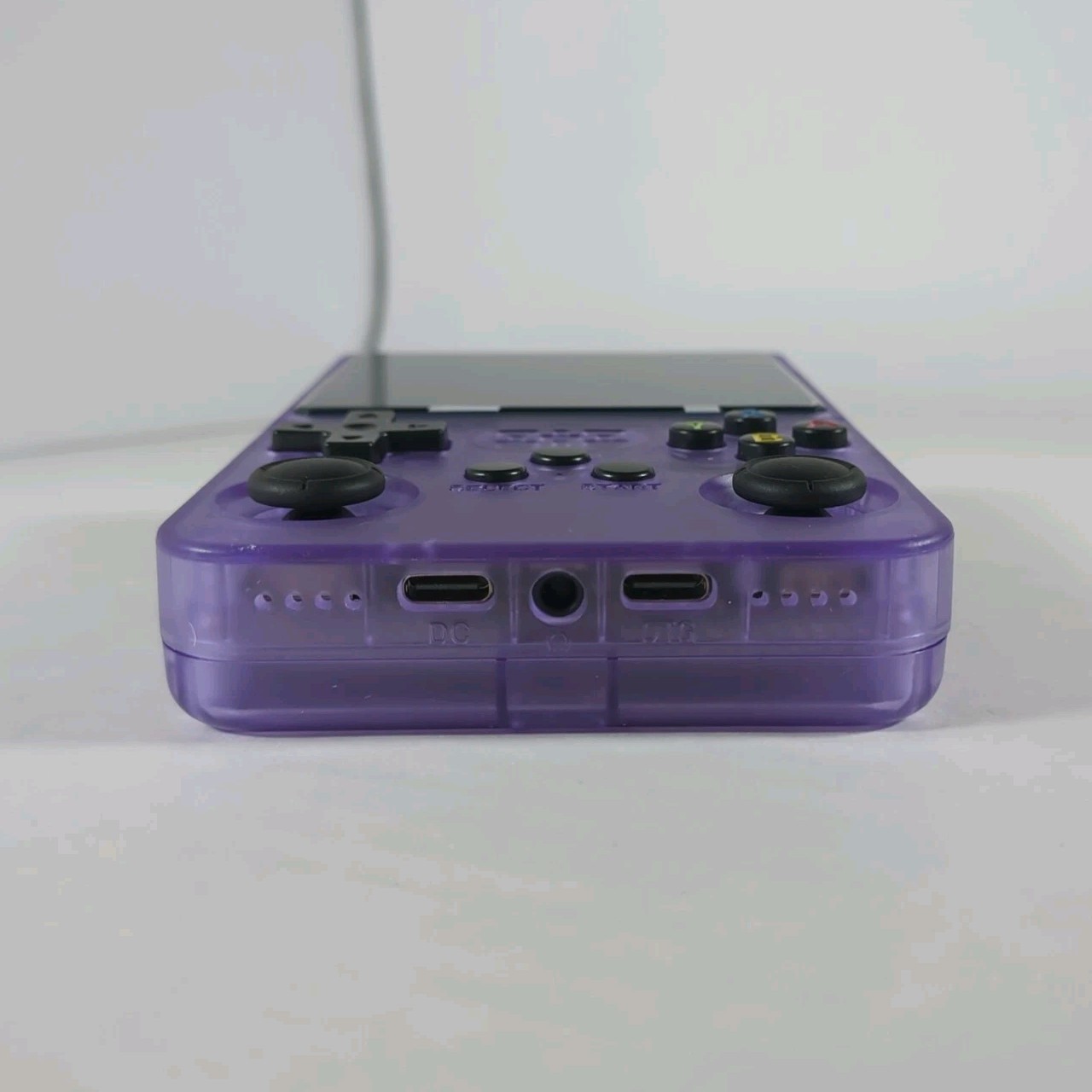 R36S Retro Handheld Video Game Console 64G 20000 Games 3.5 Inch Screen, Purple