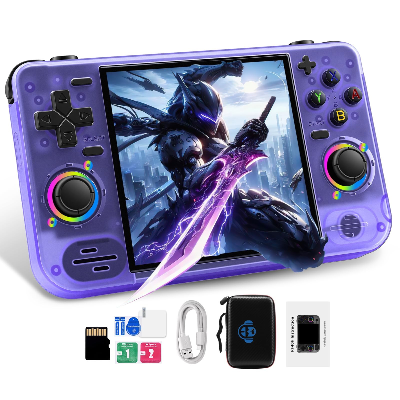 RF40H Retro Handheld Game Console, 4.0″ Retro Gaming Console, Built-in 20,000…