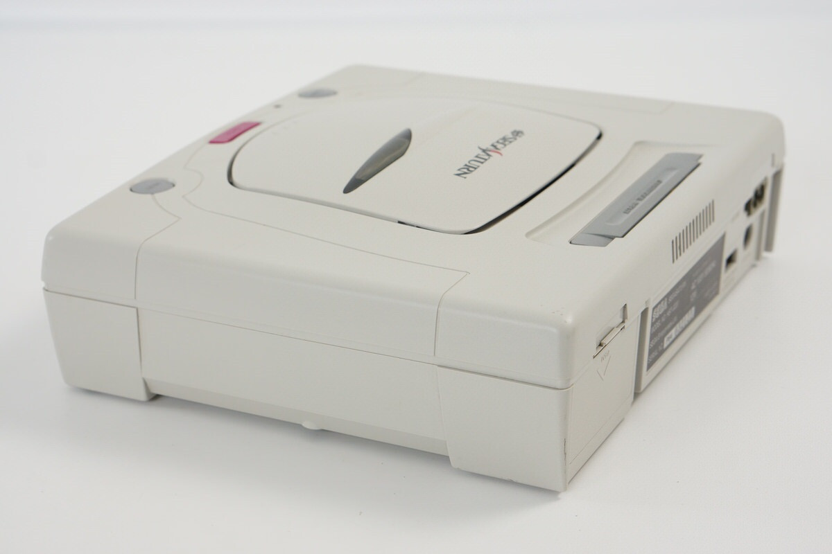 Sega Saturn WHITE Console Boxed HST-3220 Tested System -NTSC-J CD- B63045529