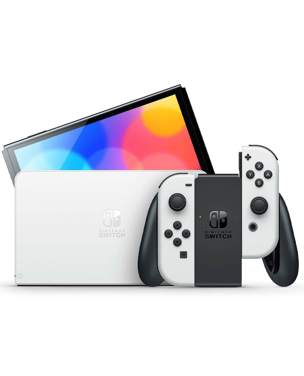 Nintendo Switch 7″ OLED Screen Model 64GB with White Joy-Con Video Game Console