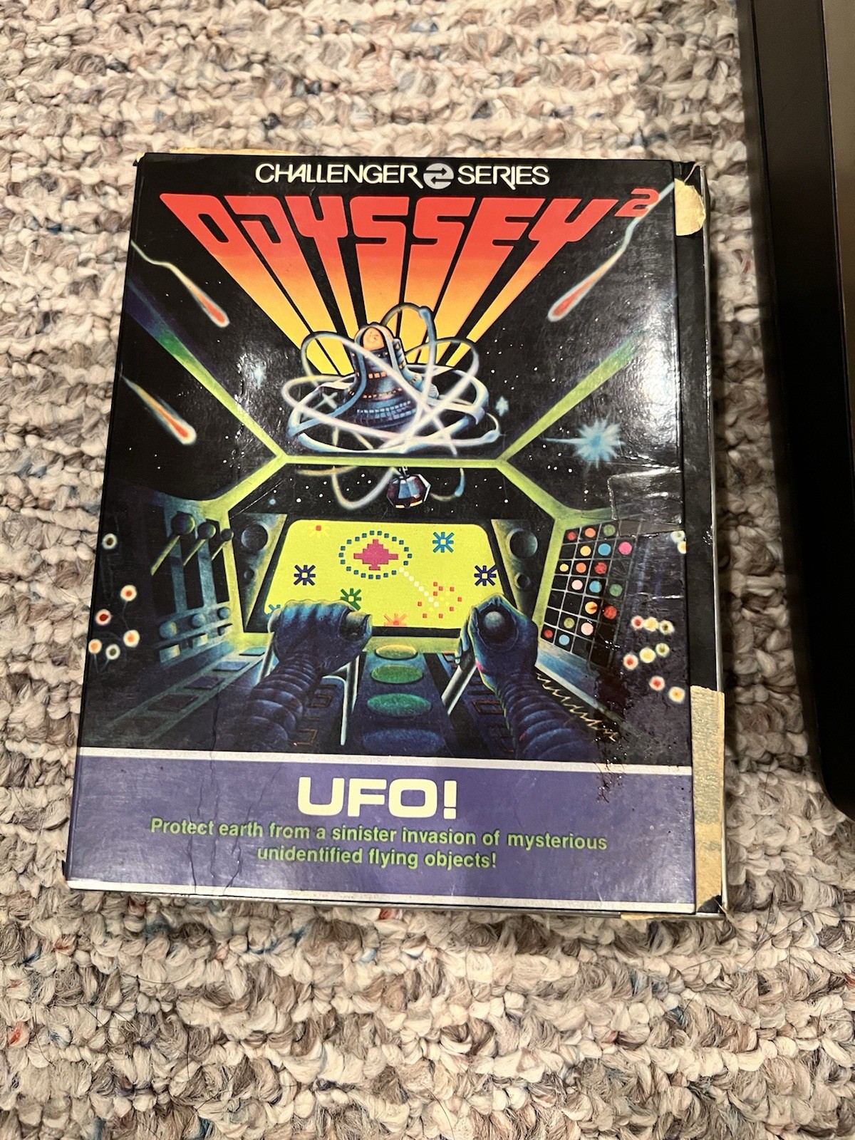 Magnavox Phillips Odyssey 2 Microprocessor Game Console + 2 Controllers Untested
