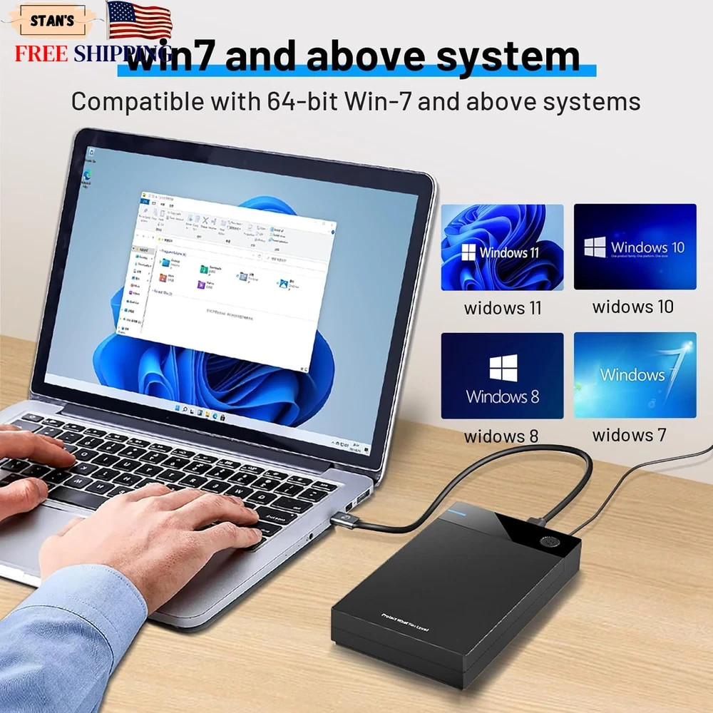 Kinhank 12tb Retro Game Hard Drive with 96000+ Games Retro Game Consoles NEW USA