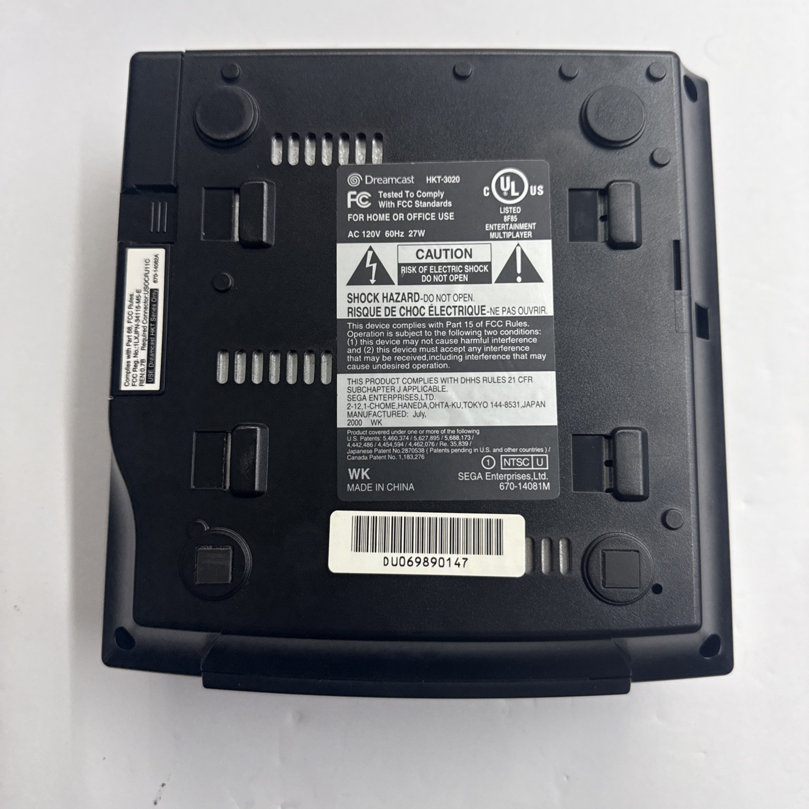 Dreamcast – SEGA Dreamcast Console – Black Sports Edition Tested Working #2945