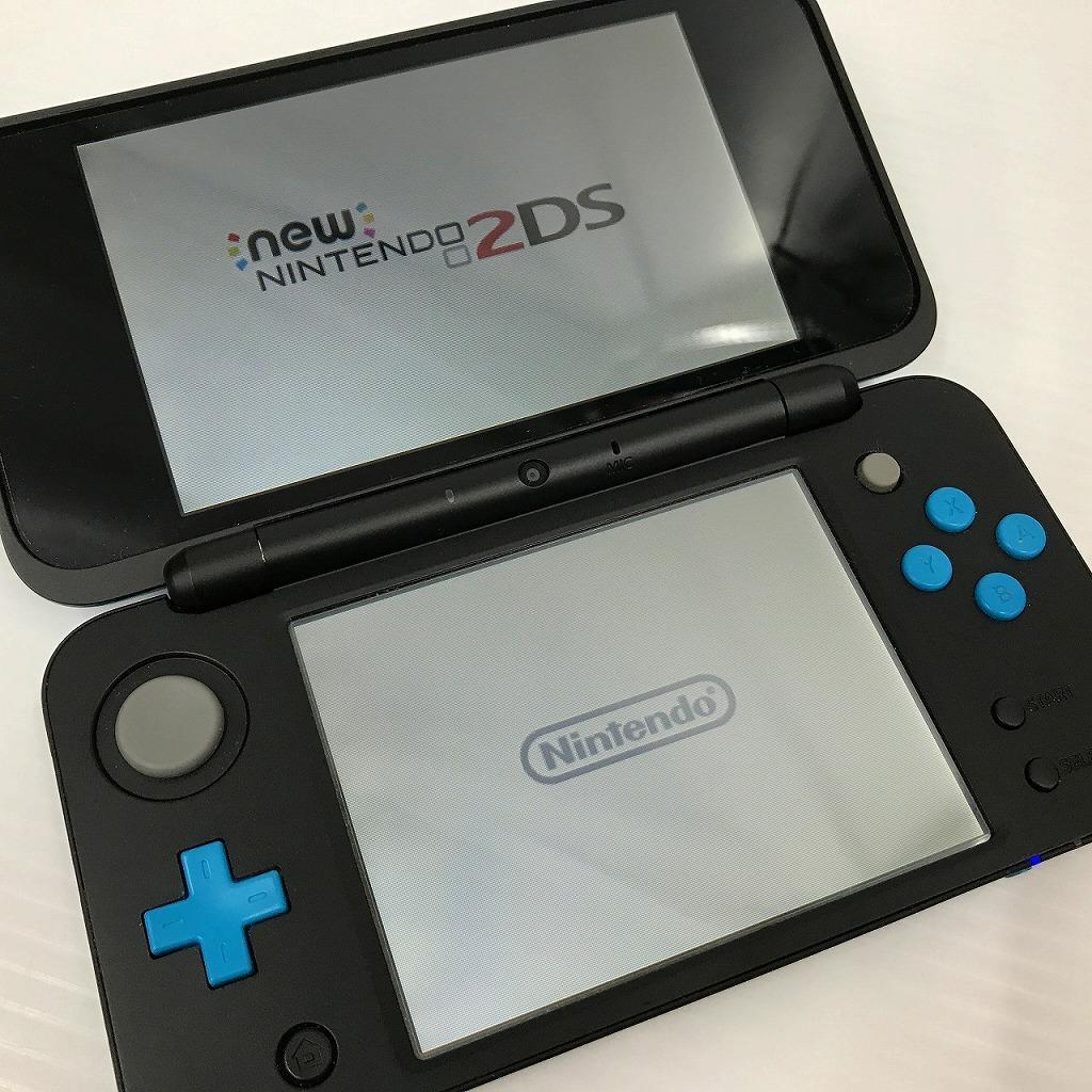 New Nintendo 2DS XL LL Black Turquoise Console Japanese ver Good Condition Works