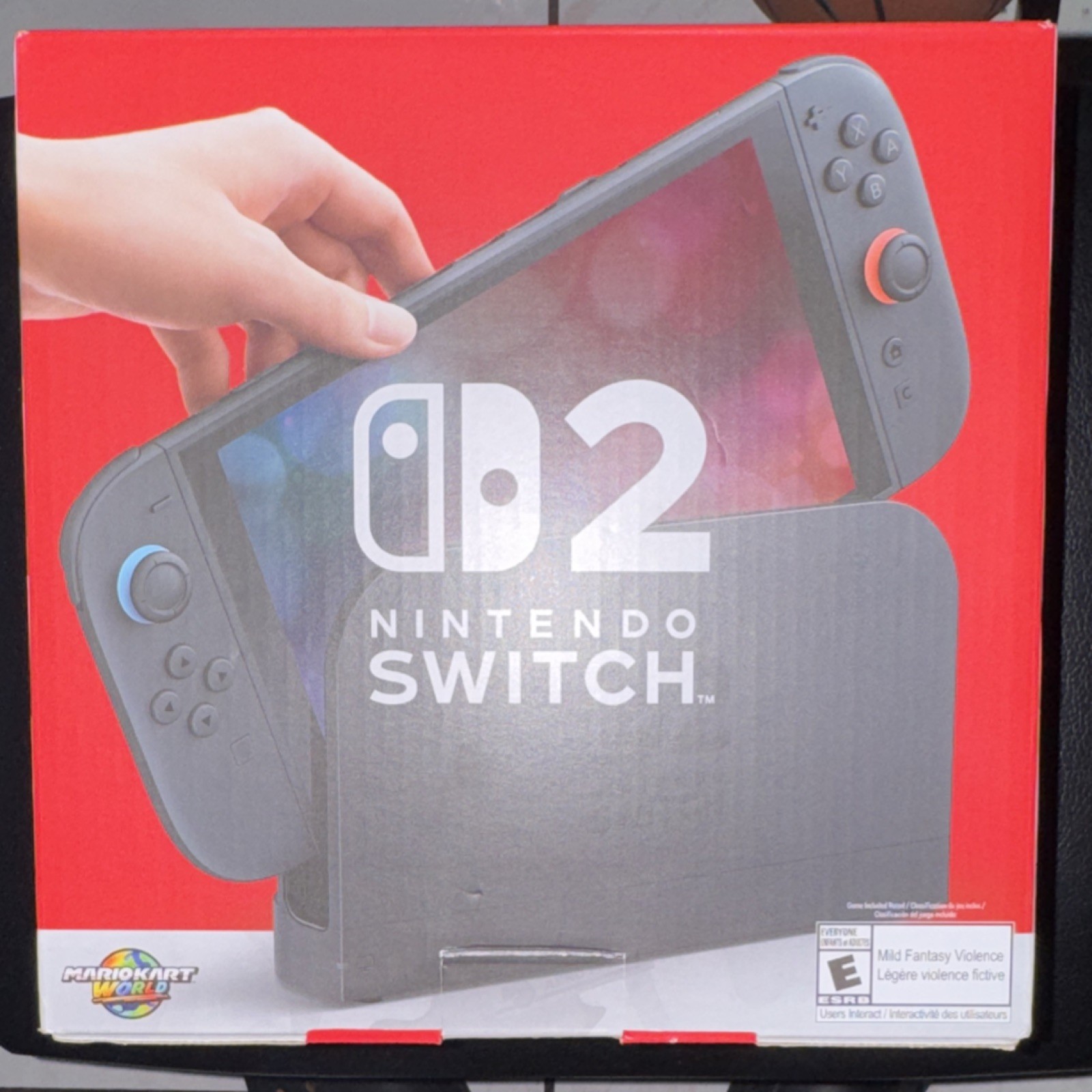 Nintendo Switch 2 Black Blue Red Console Mario Kart World Full Game Download