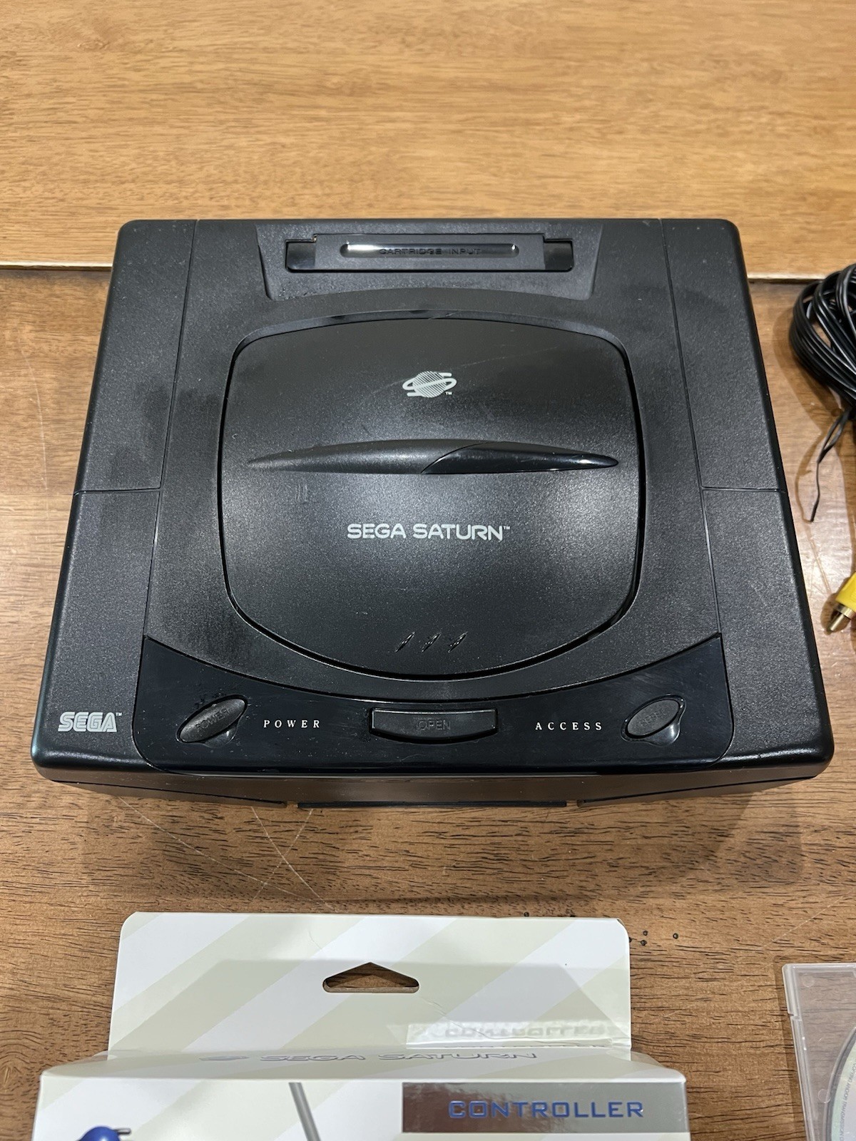 SEGA Saturn Home Console Black with OEM Controller & Virtual Cop
