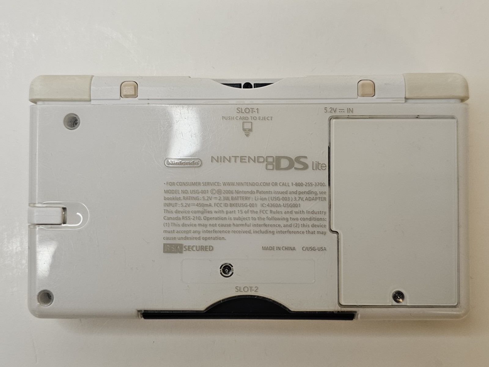Nintendo DS Lite Handheld System – White With Case
